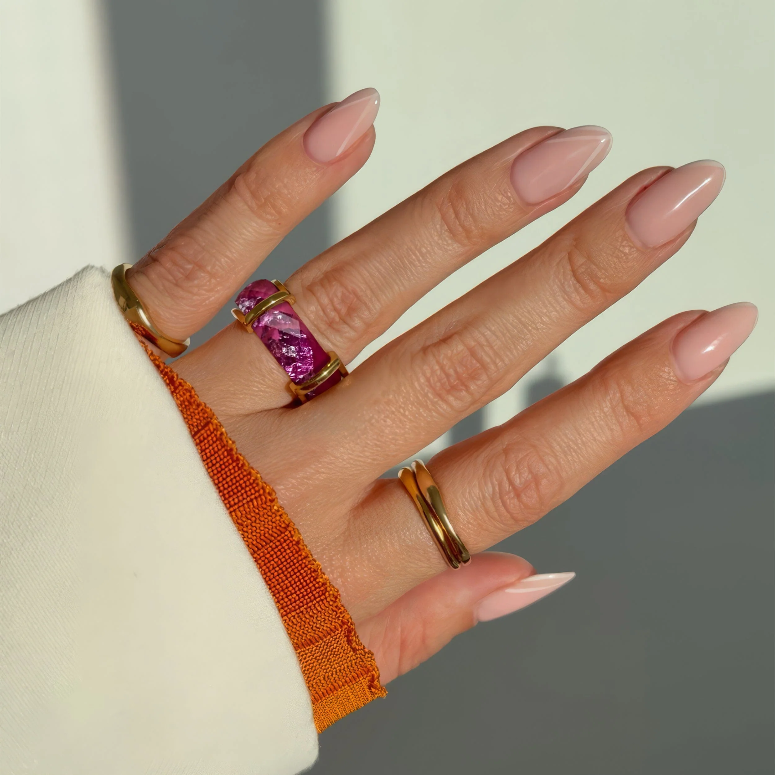 2-in-1 Resin Ring - Coral Sky - Image 13