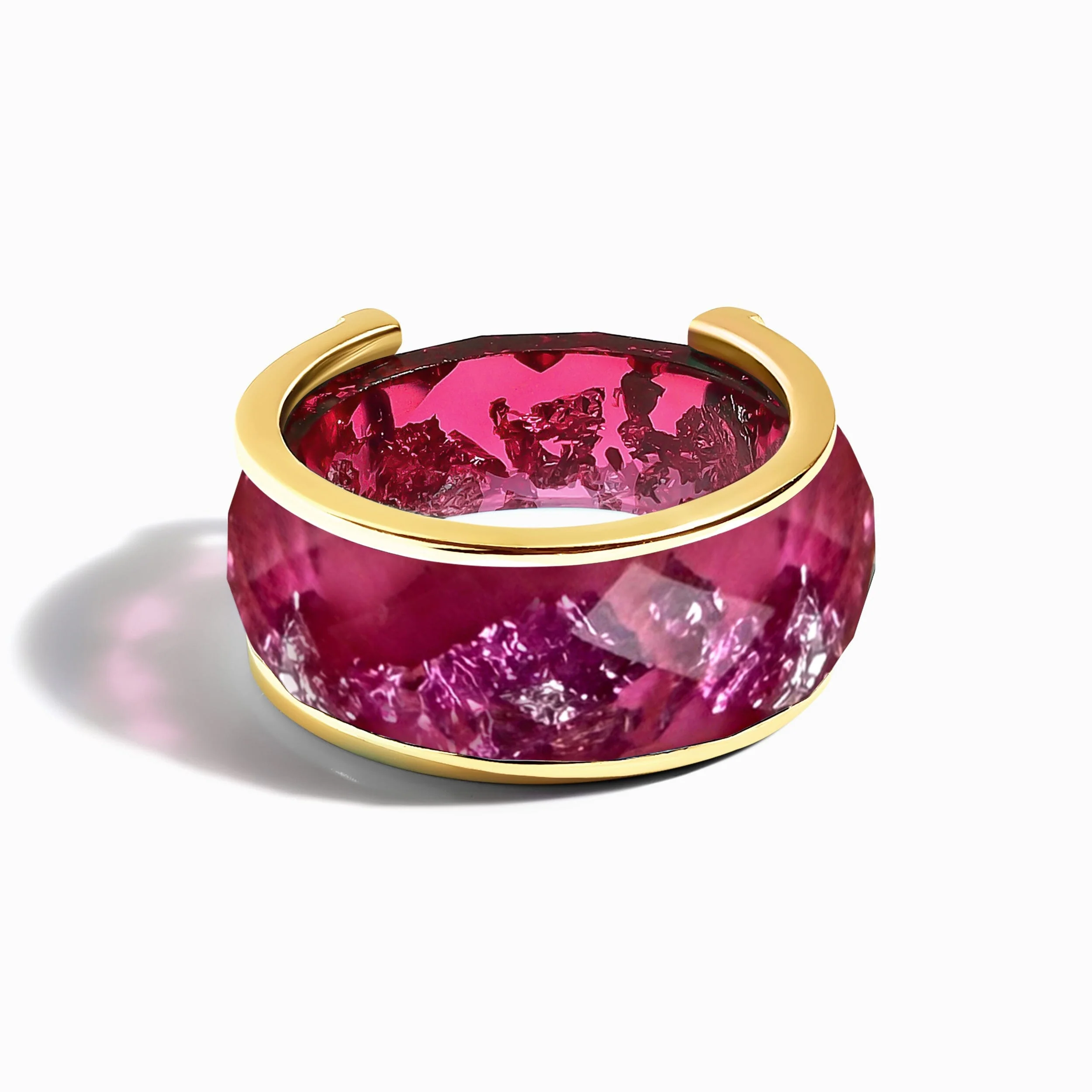 2-in-1 Resin Ring - Coral Sky - Image 5