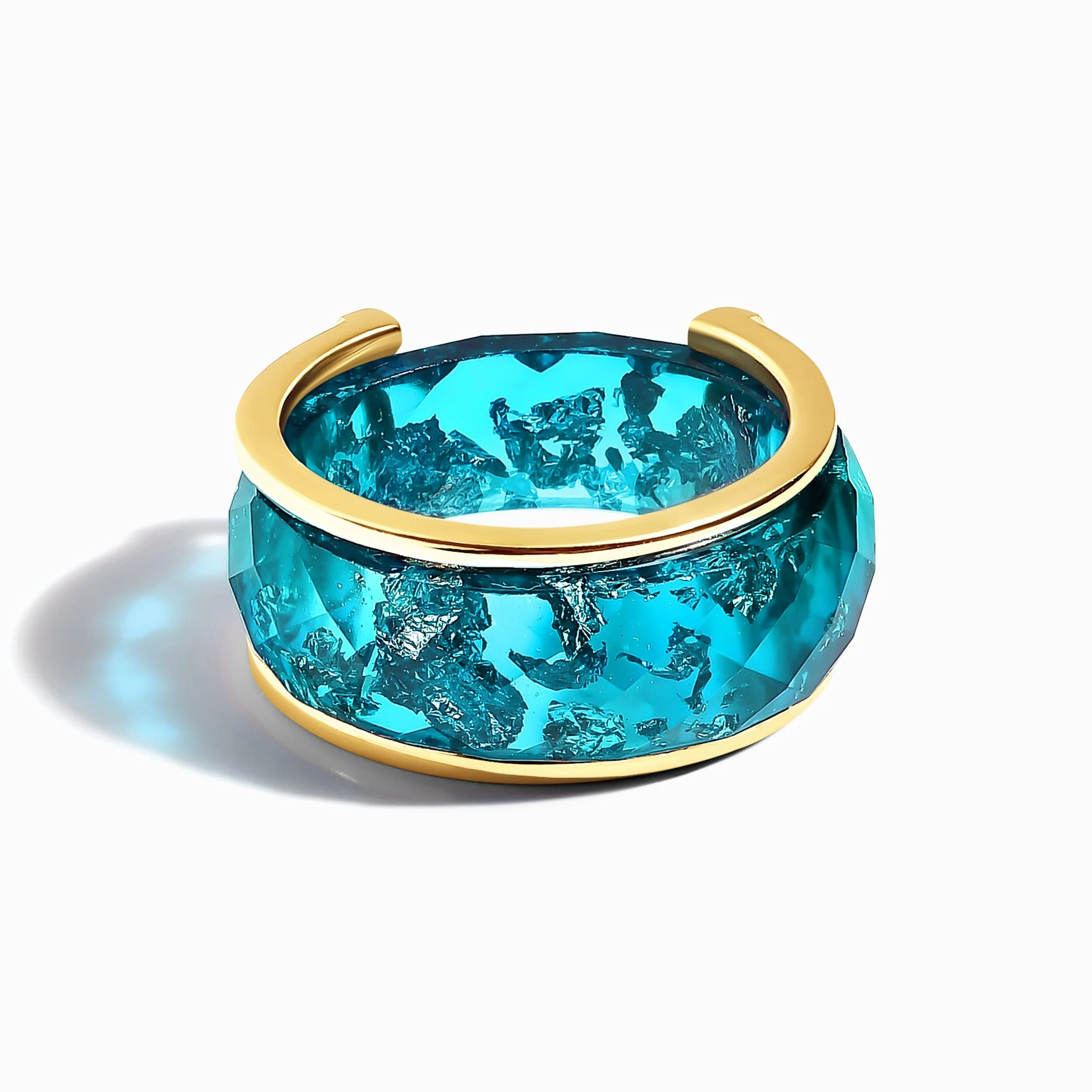 2-in-1 Resin Ring - Ocean Blue - Image 5