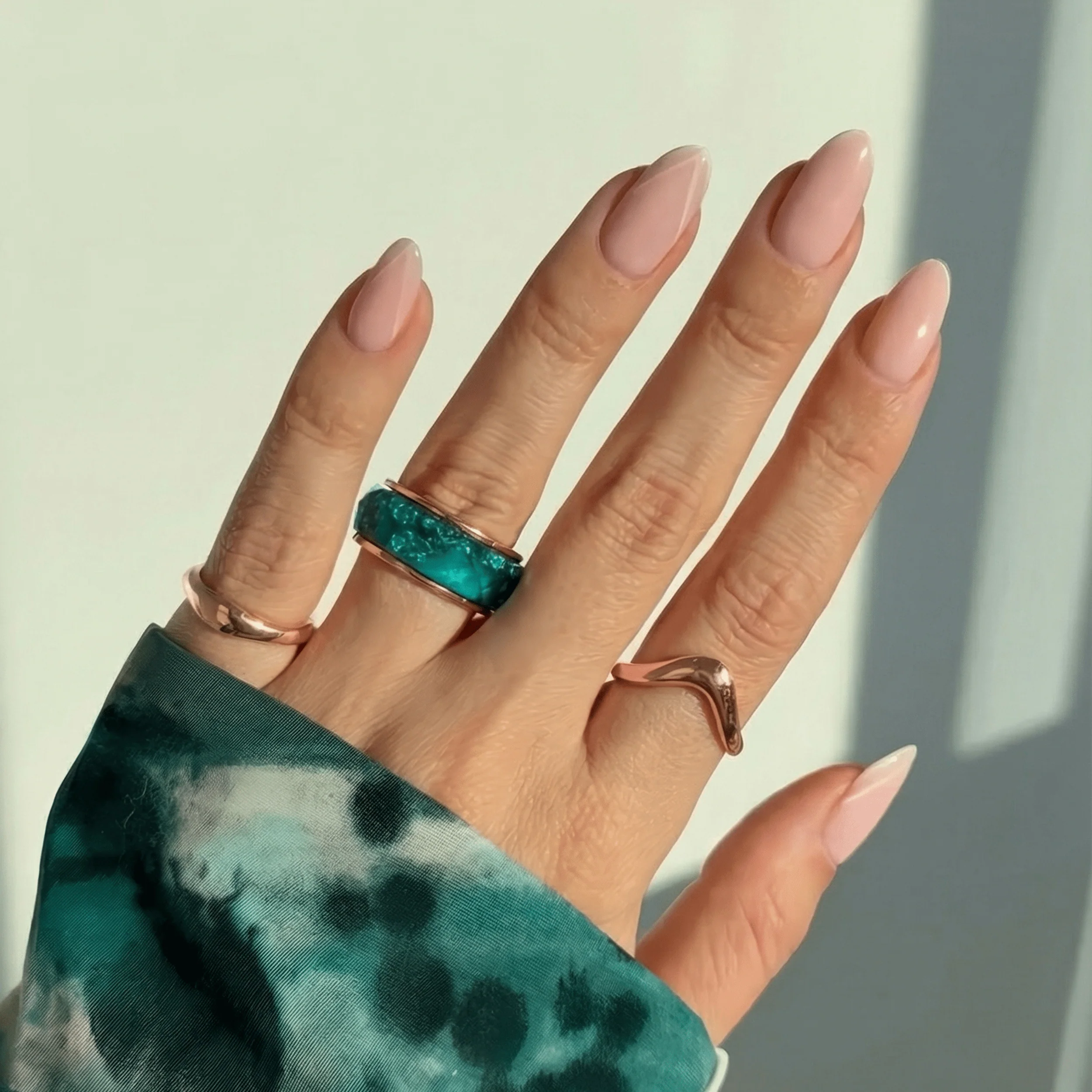 2-in-1 Resin Ring - Ocean Blue - Image 9