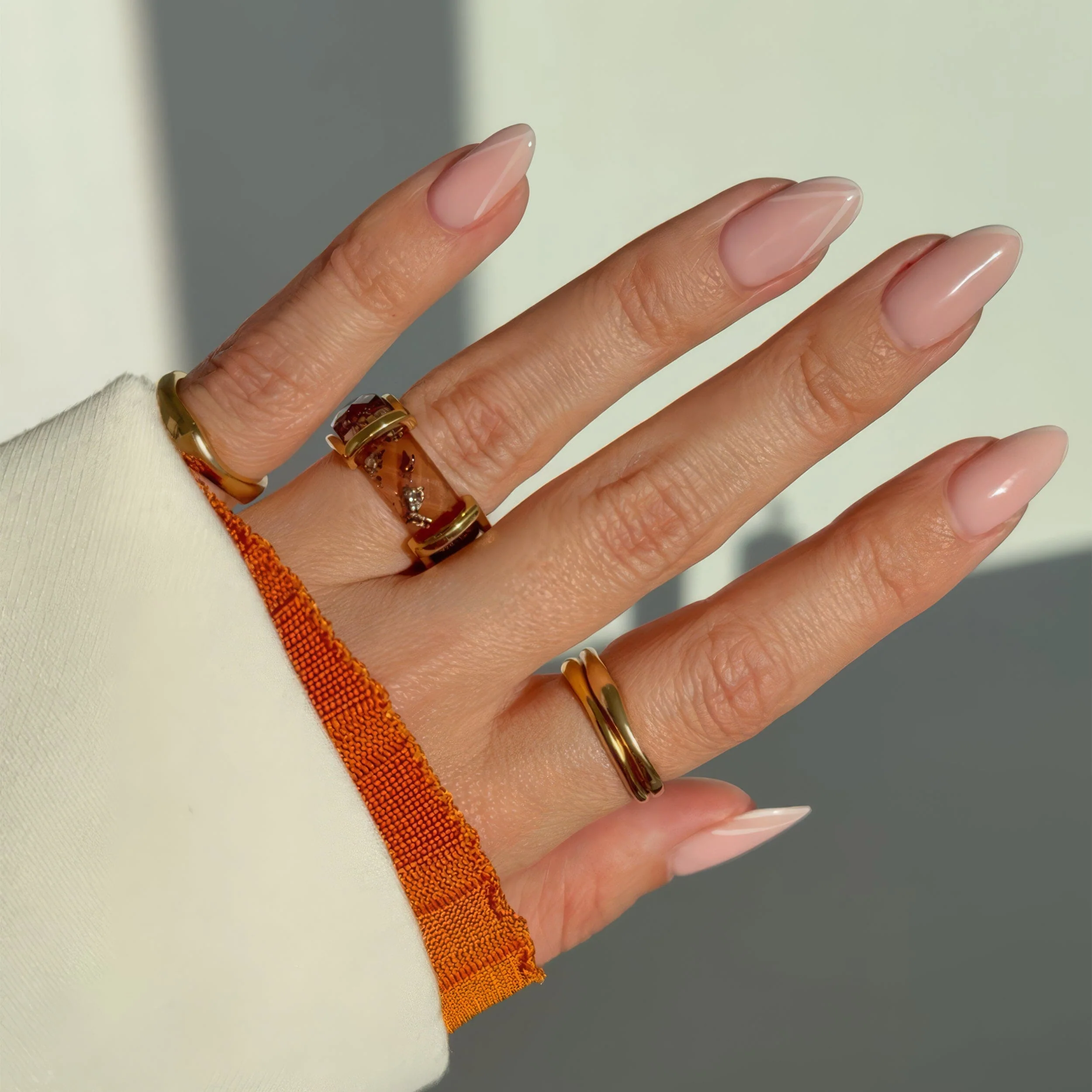 2-in-1 Resin Ring - Golden Amber - Image 13