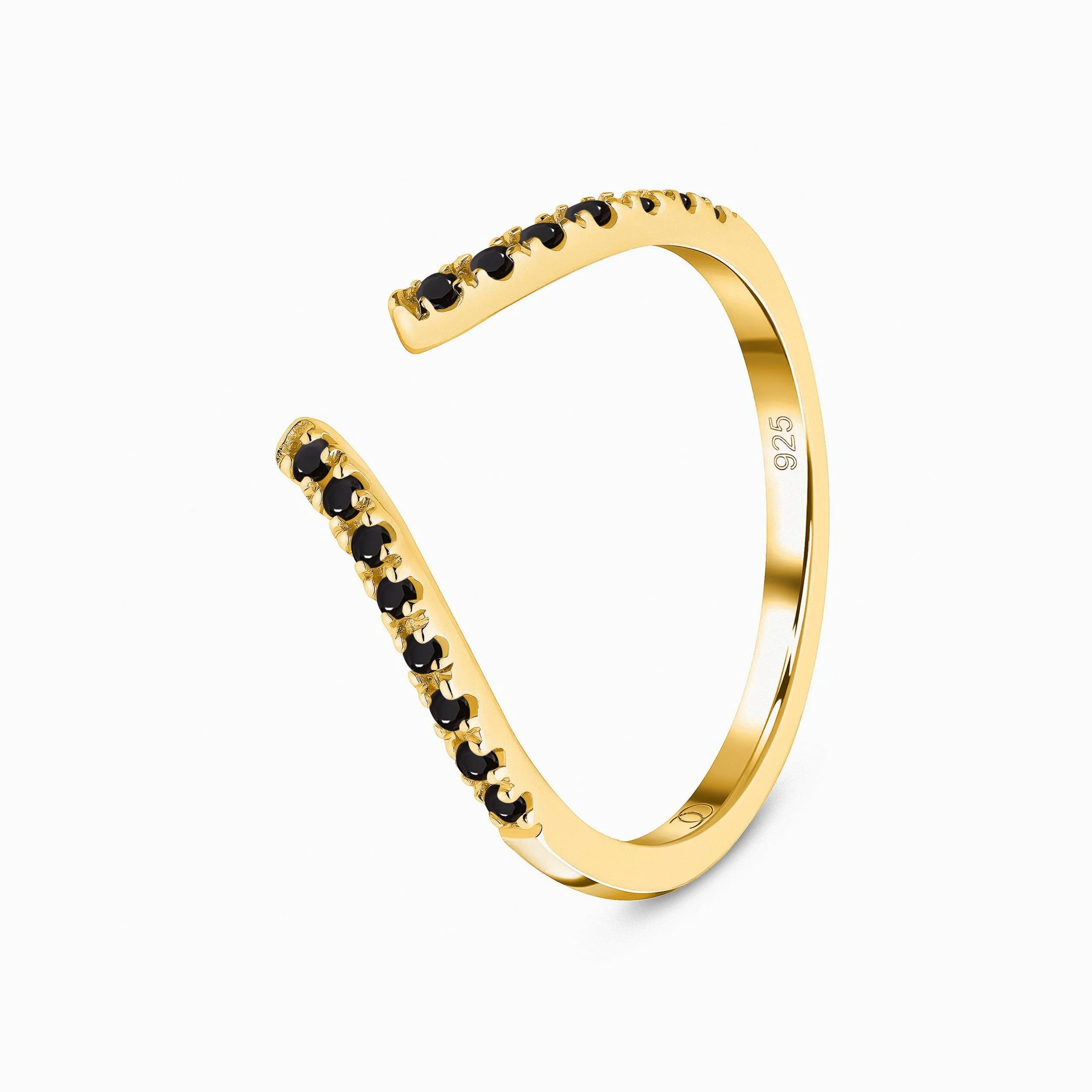Adjustable Black Spinel Ring - Infinite - Image 10
