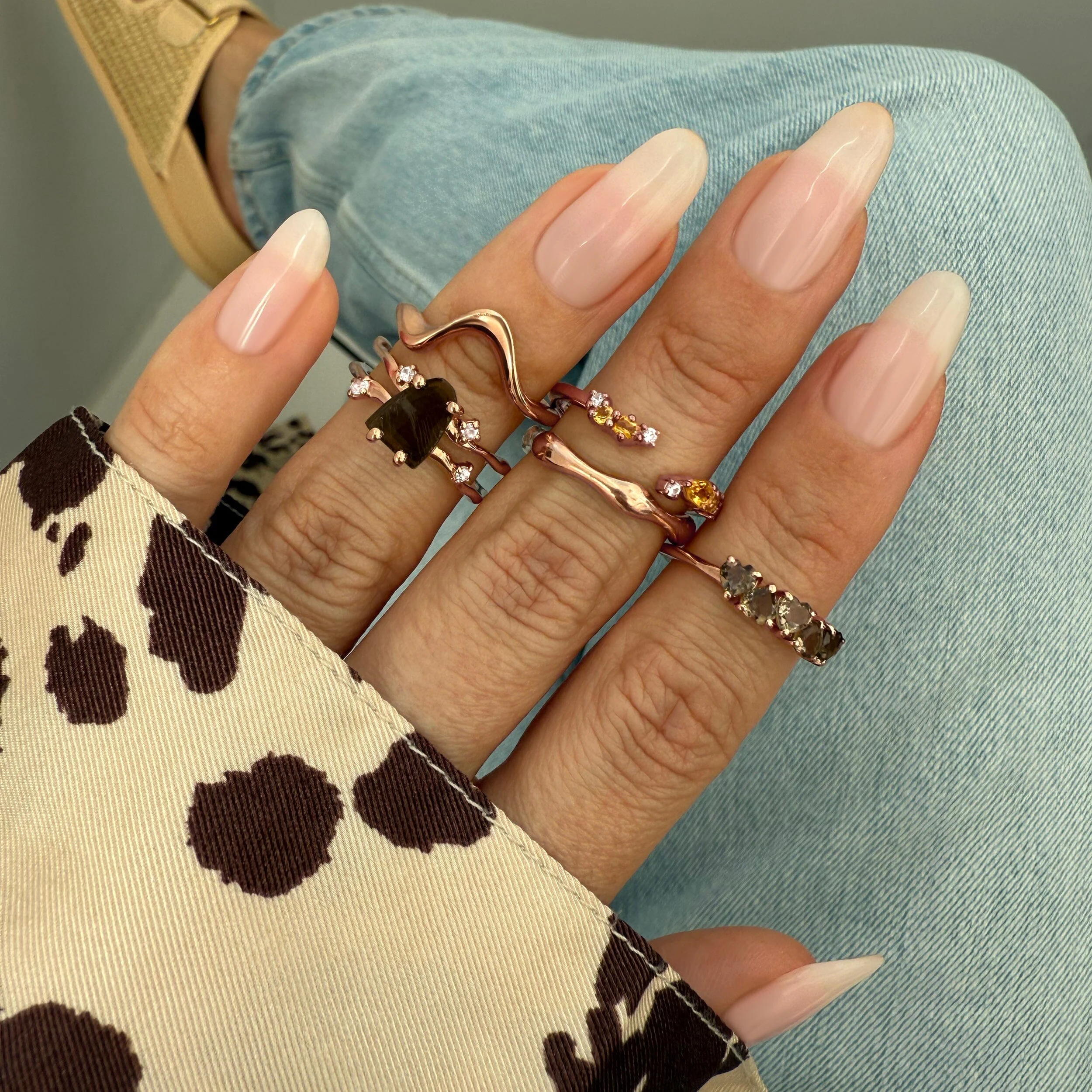 Adjustable Citrine Ring Flourish - November Birthstone - Image 15