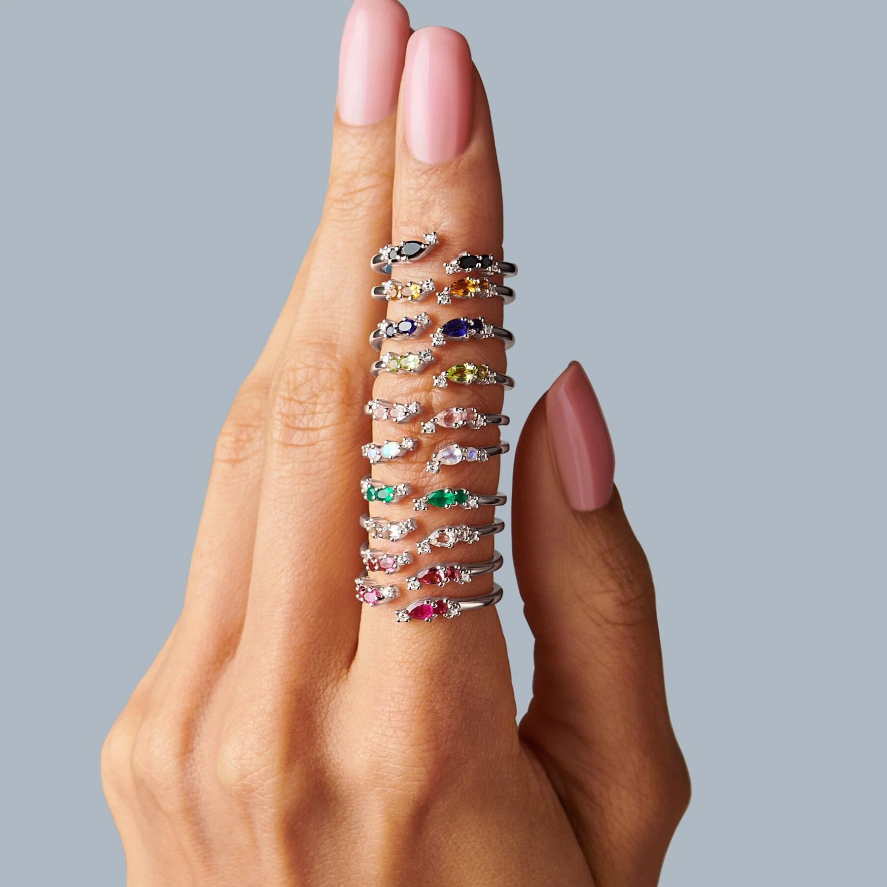 Adjustable Garnet Ring Flourish - January Birthstone - Image 11