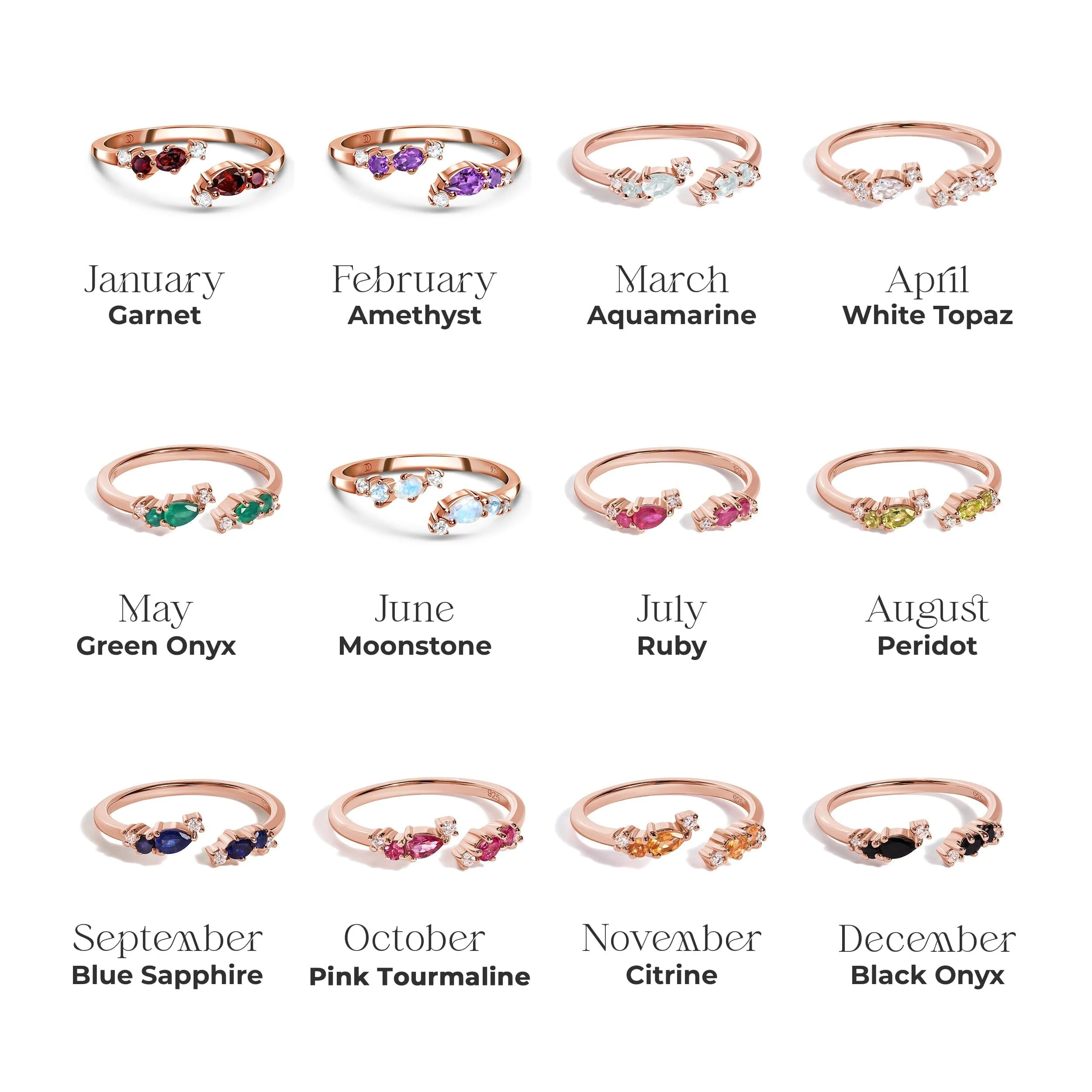 Adjustable Moonstone Ring Flourish - June Birthstone - Image 20