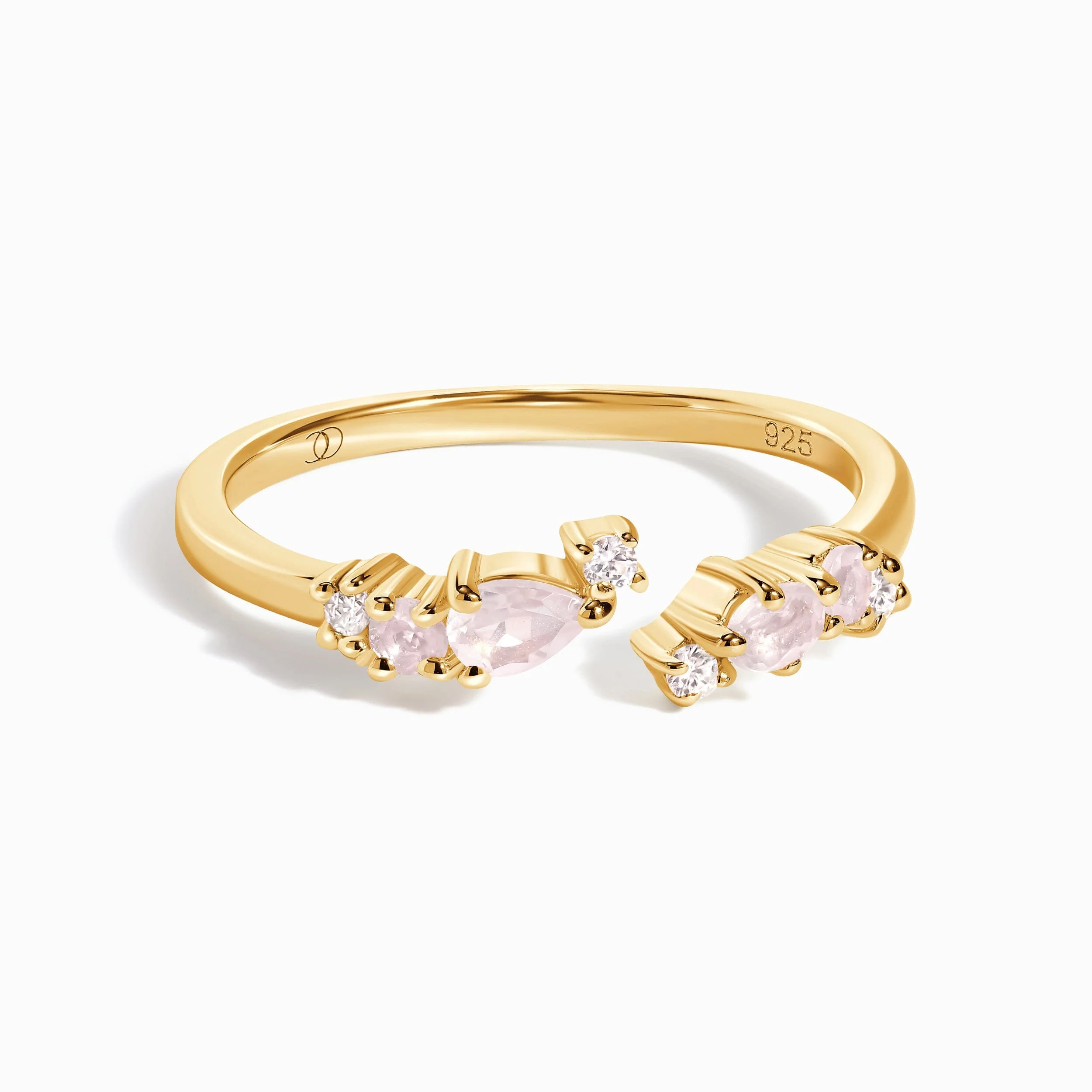 Adjustable Rose Quartz Ring - Flourish - Image 7