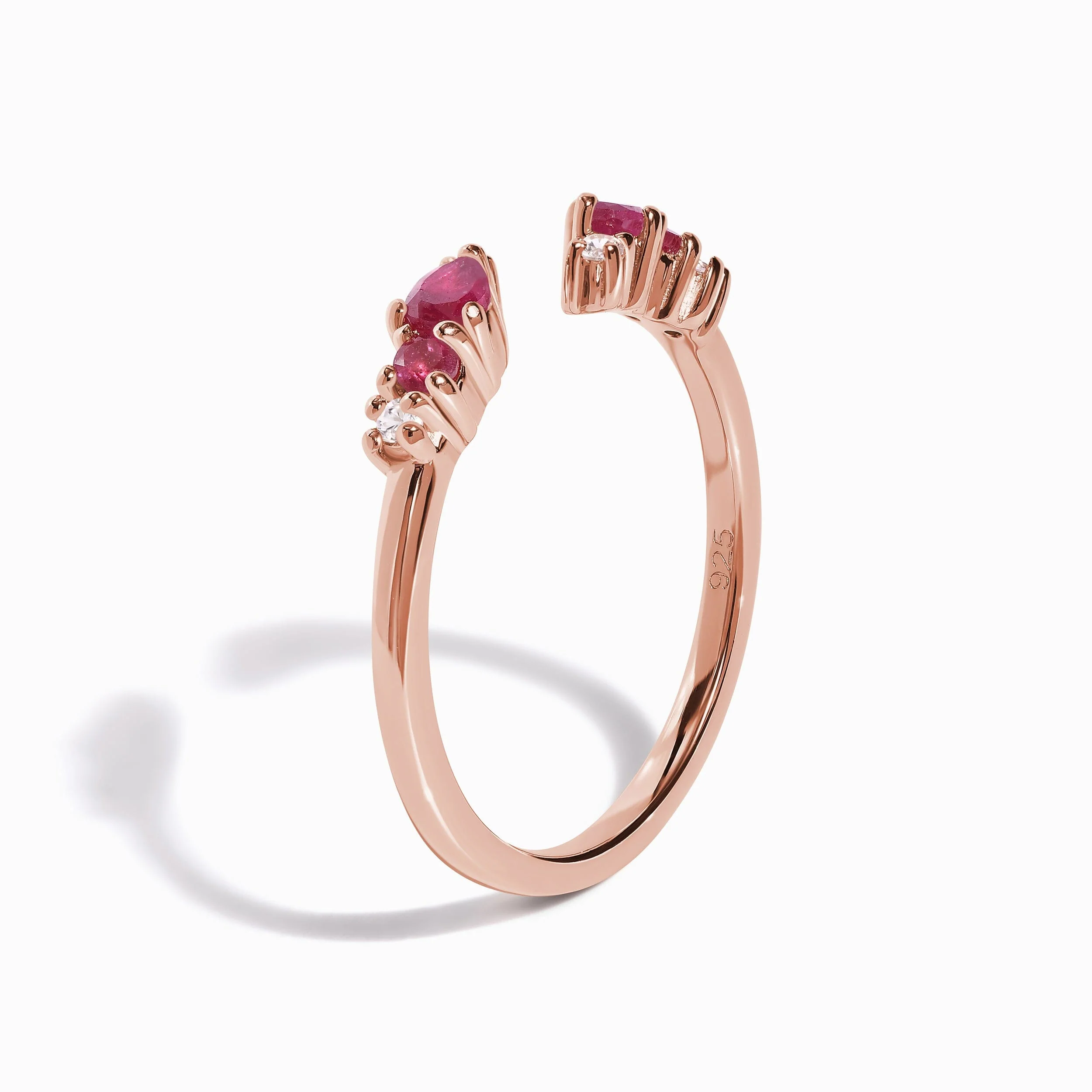 Adjustable Ruby Ring Flourish - July Birthstone - Image 16