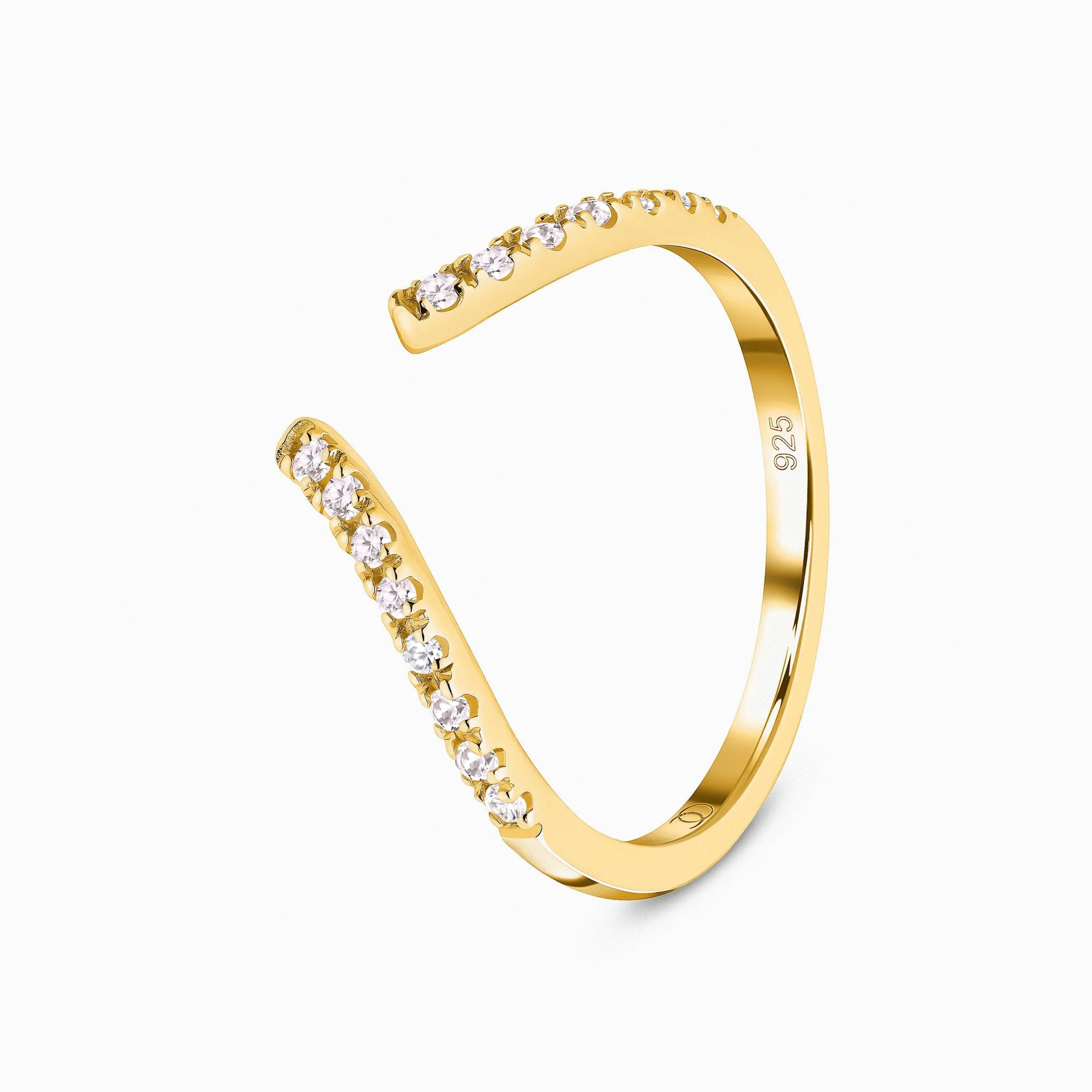 Adjustable White Zircon Ring - Infinite - Image 10