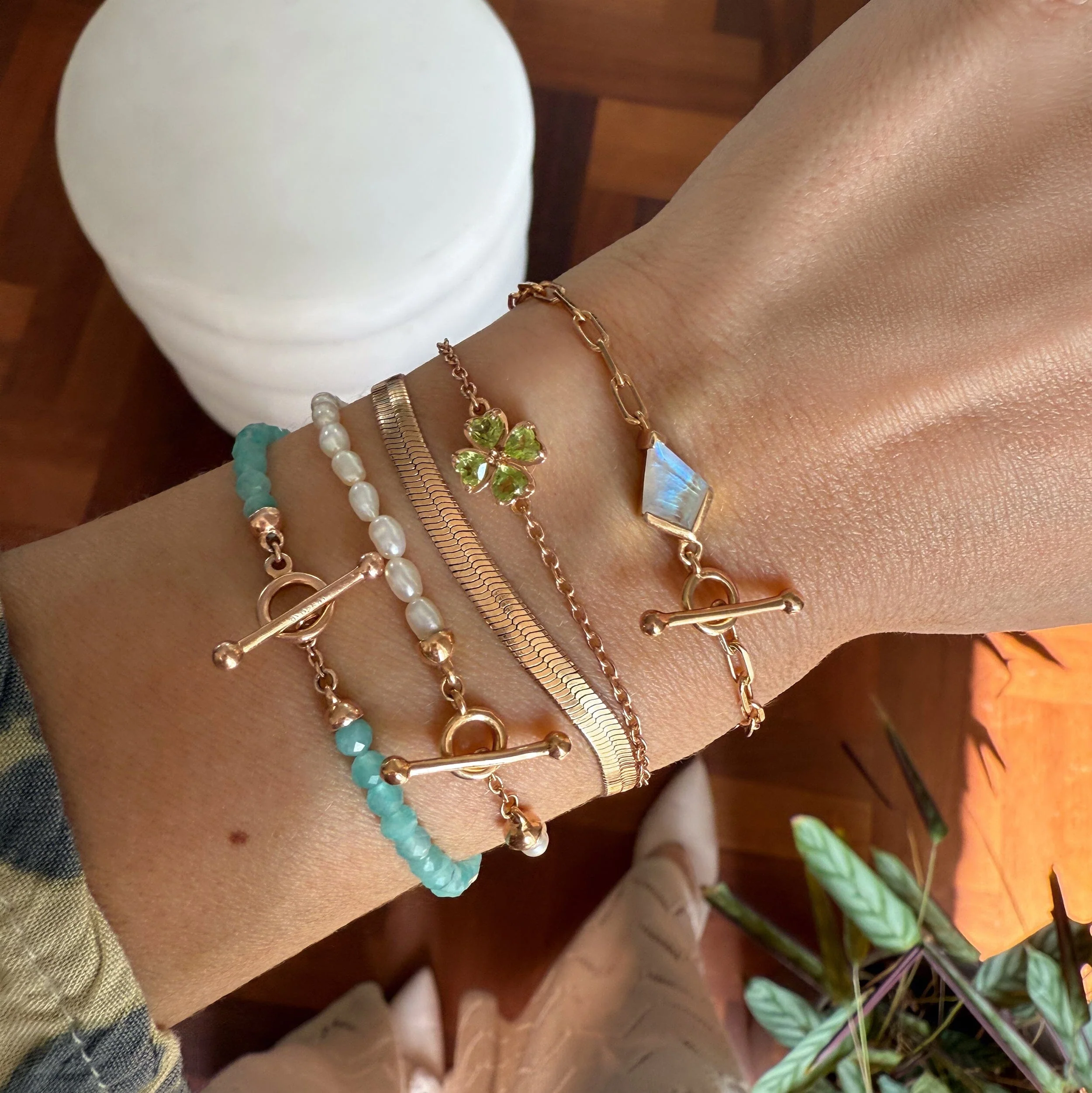 Amazonite T-Lock Beads Bracelet - Raise Your Vibrations - Image 11