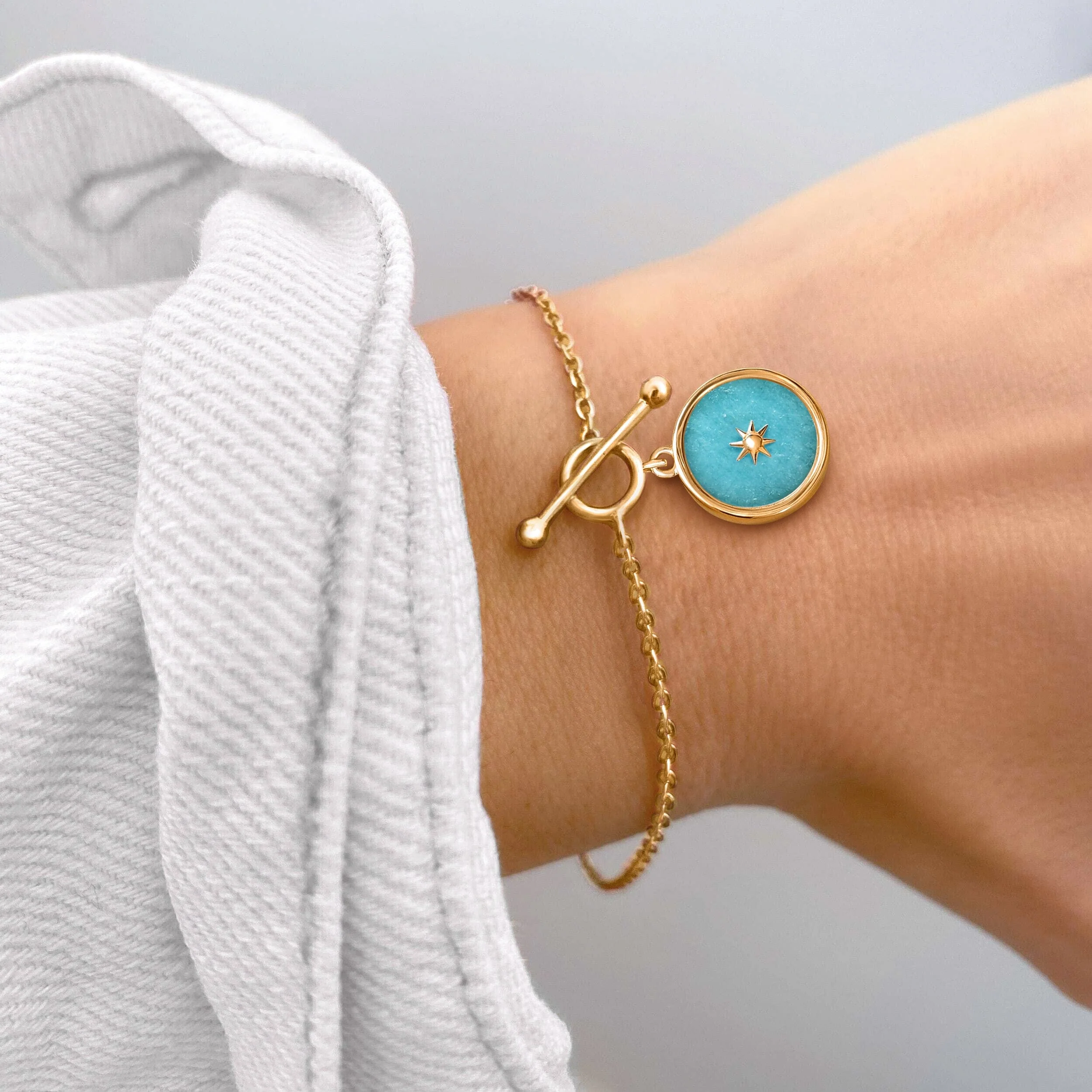 Amazonite T-Lock Bracelet - Sol - Image 6