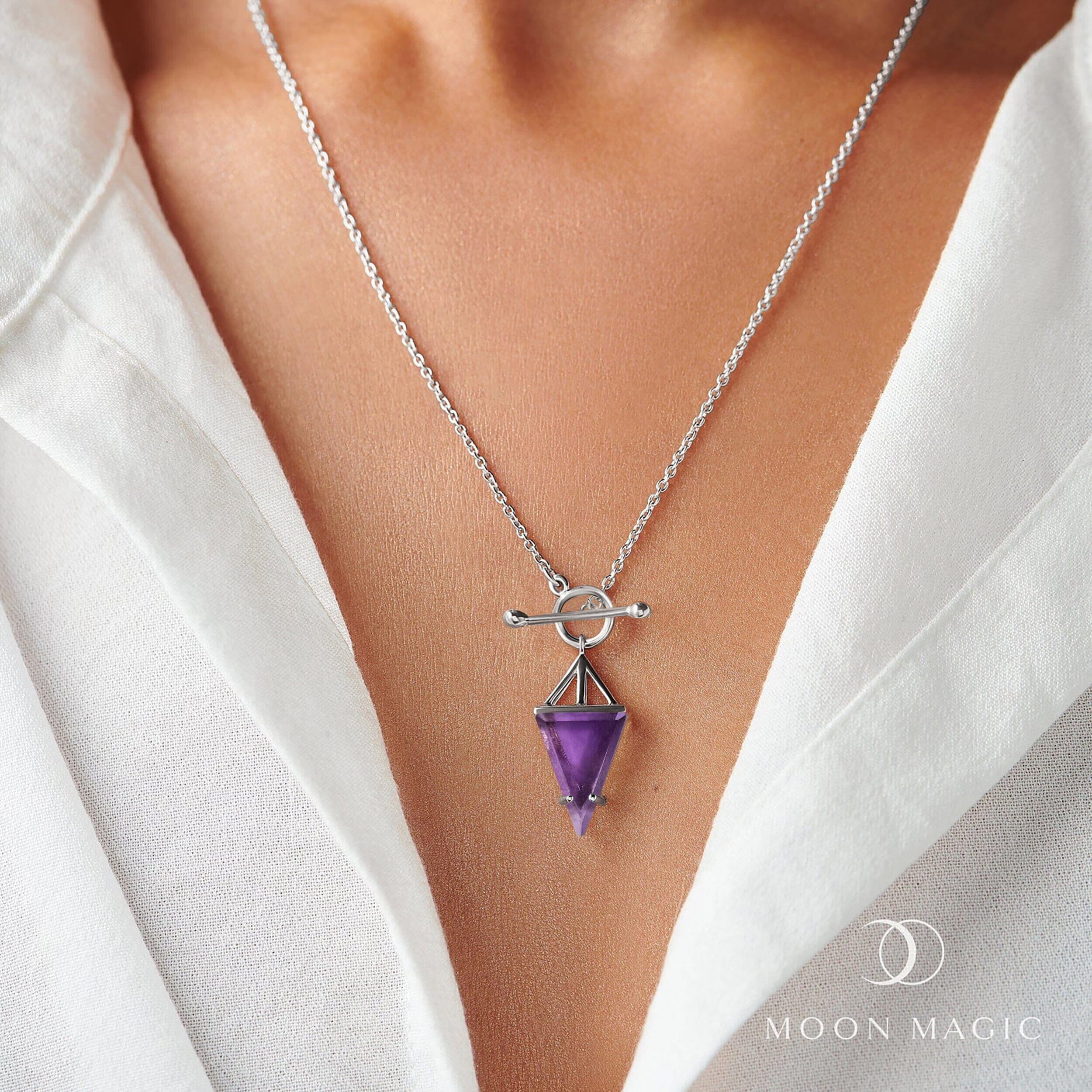 Amethyst Necklace - Heroine T-Lock - Image 4