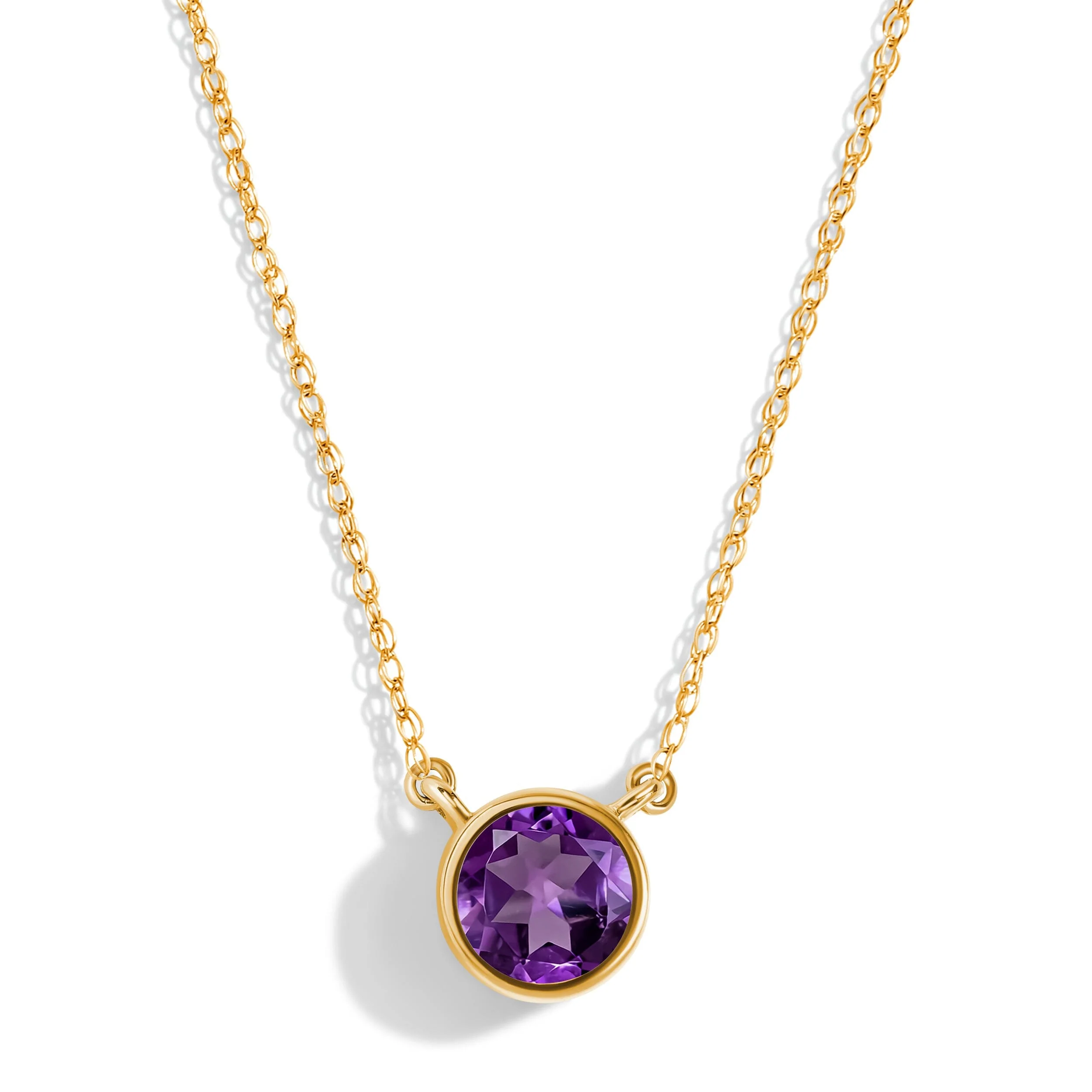 Amethyst Necklace - Solitaire - Image 3
