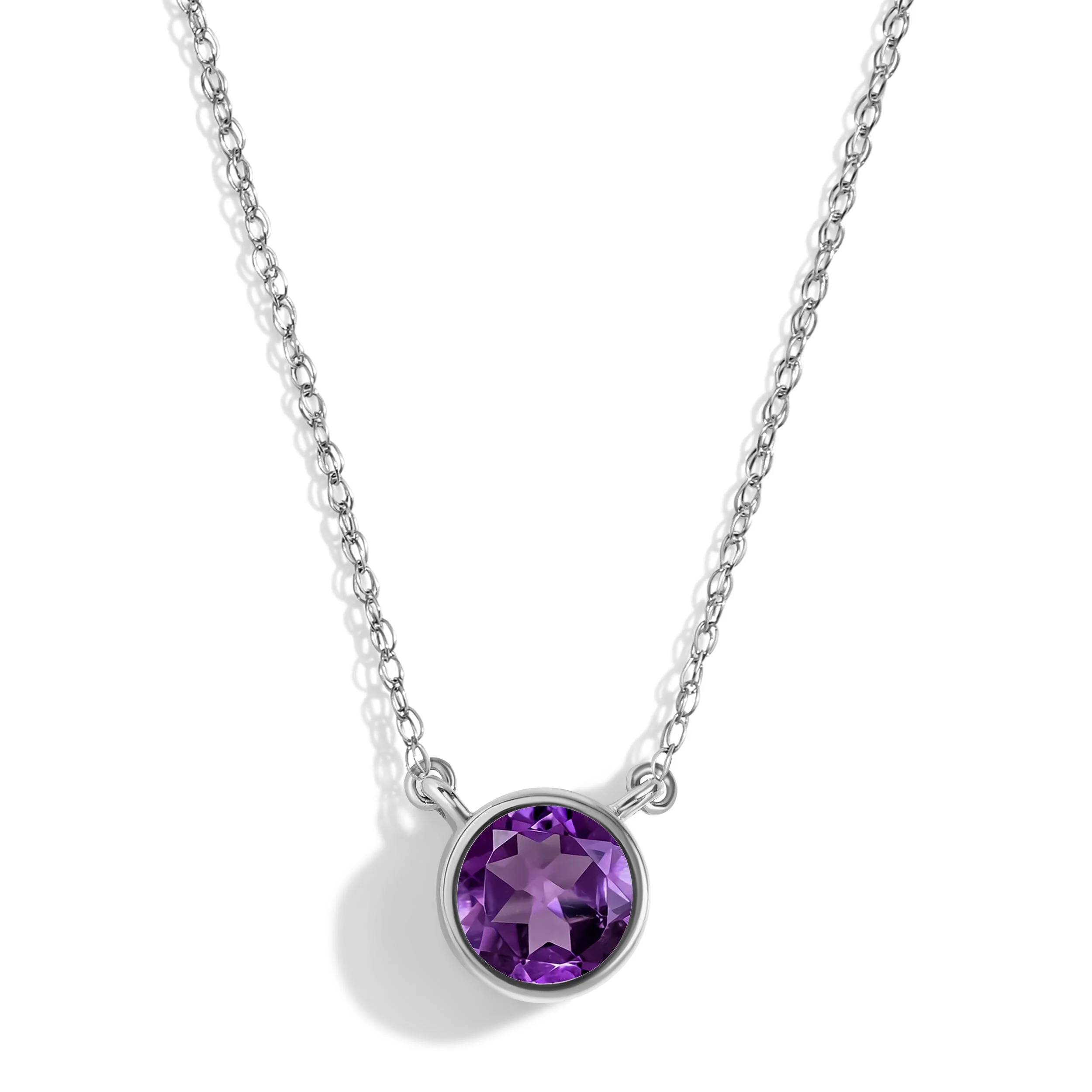 Amethyst Necklace - Solitaire - Image 5
