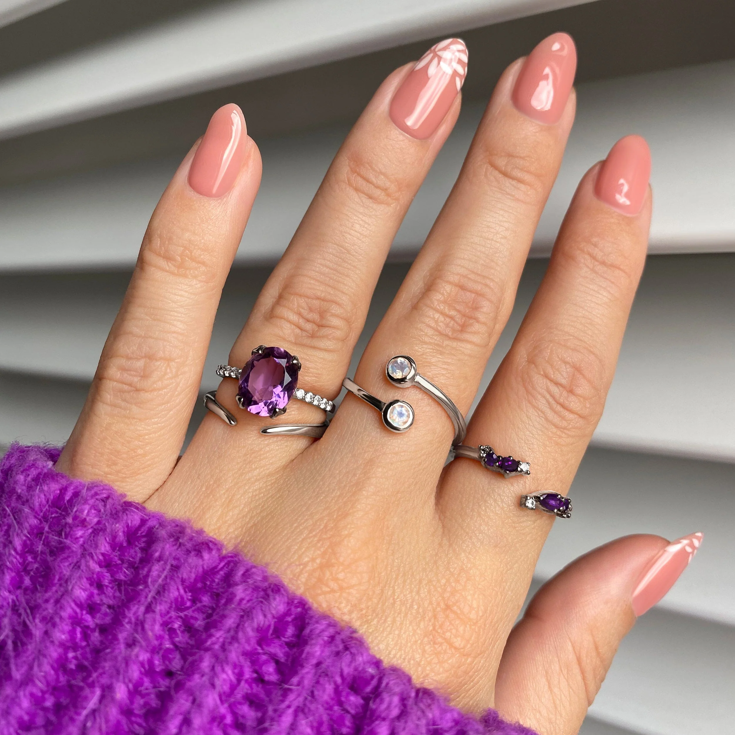 Amethyst Ring - Harlow - Image 11