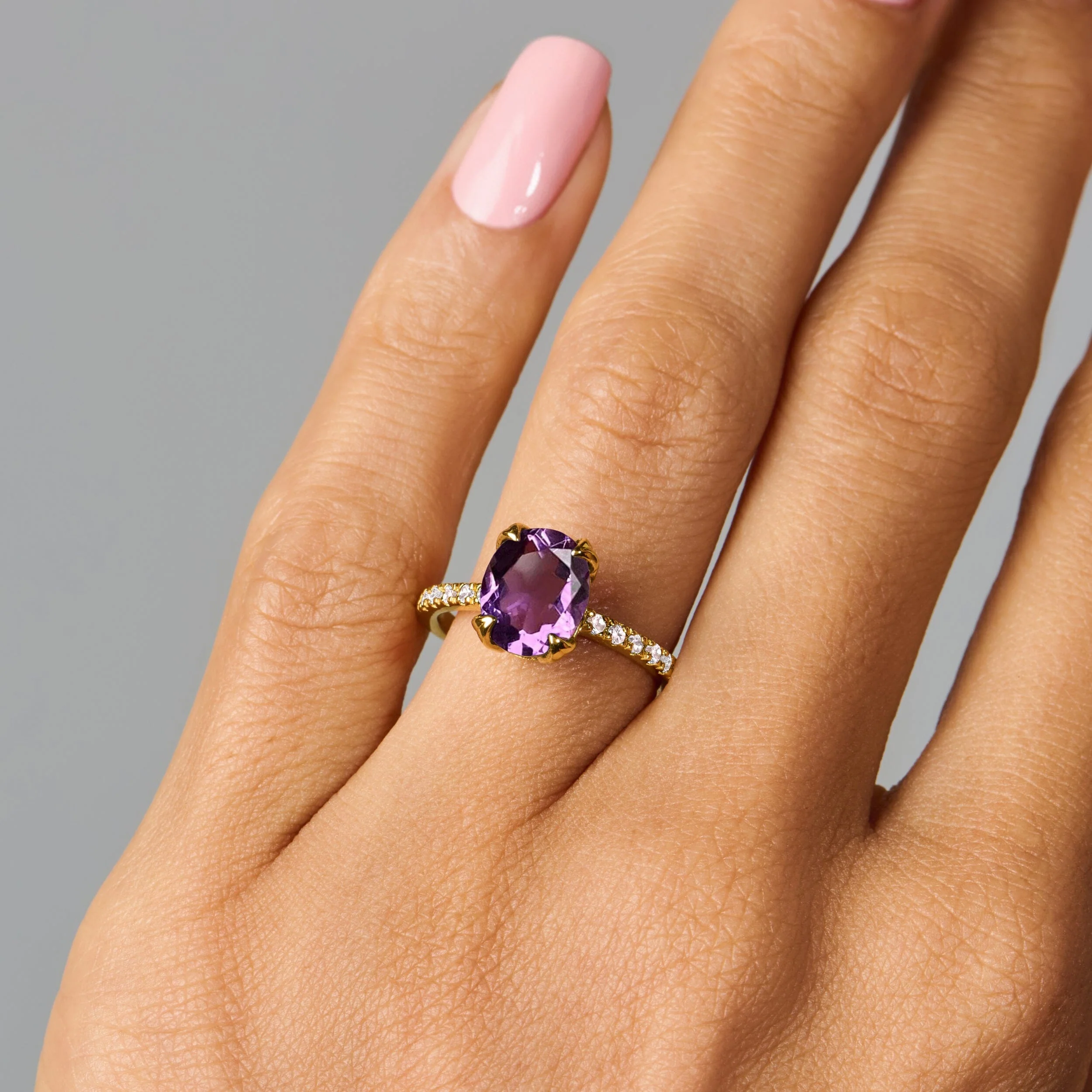 Amethyst Ring - Harlow - Image 8