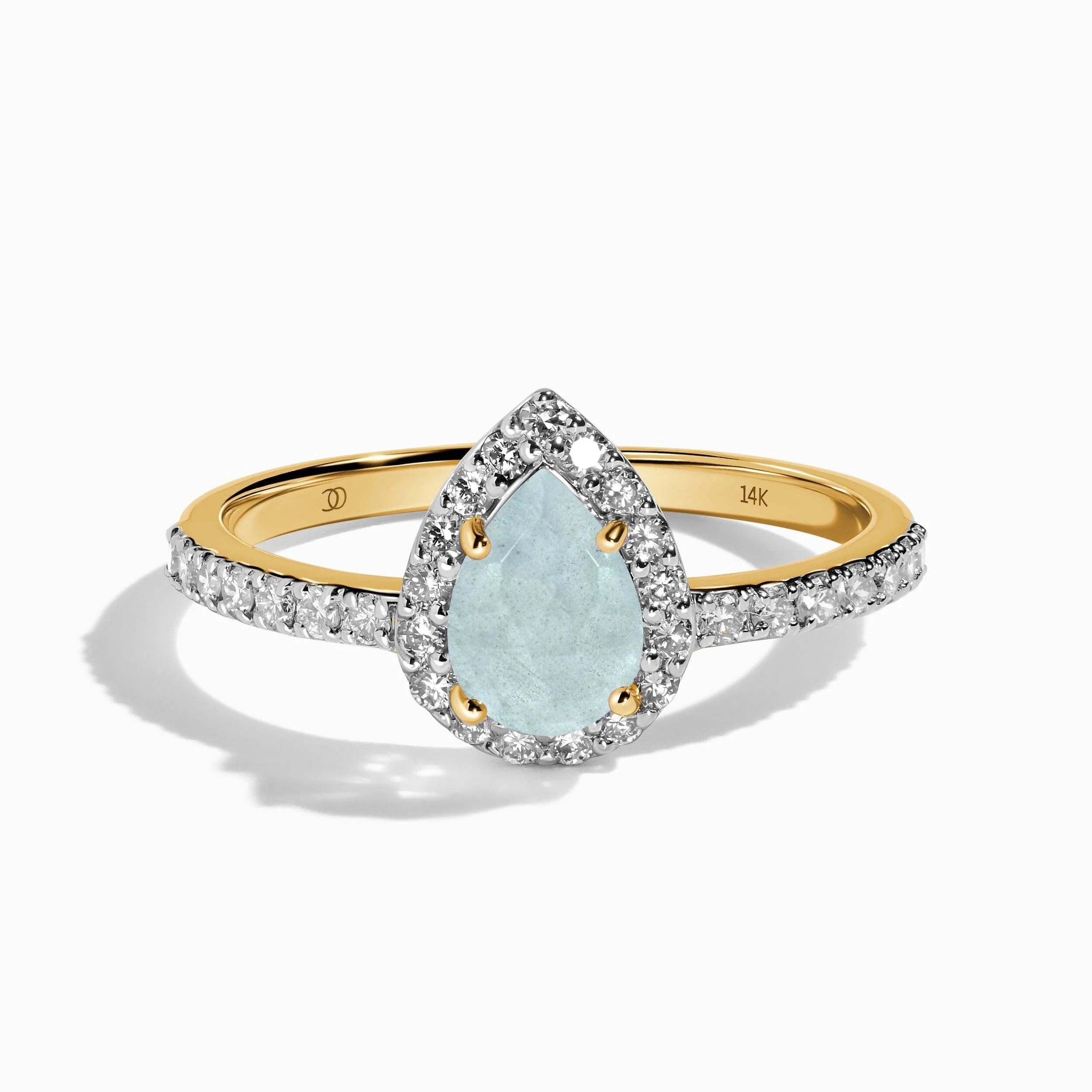 Aquamarine Lab Diamond Ring - Tear of Joy - Image 5