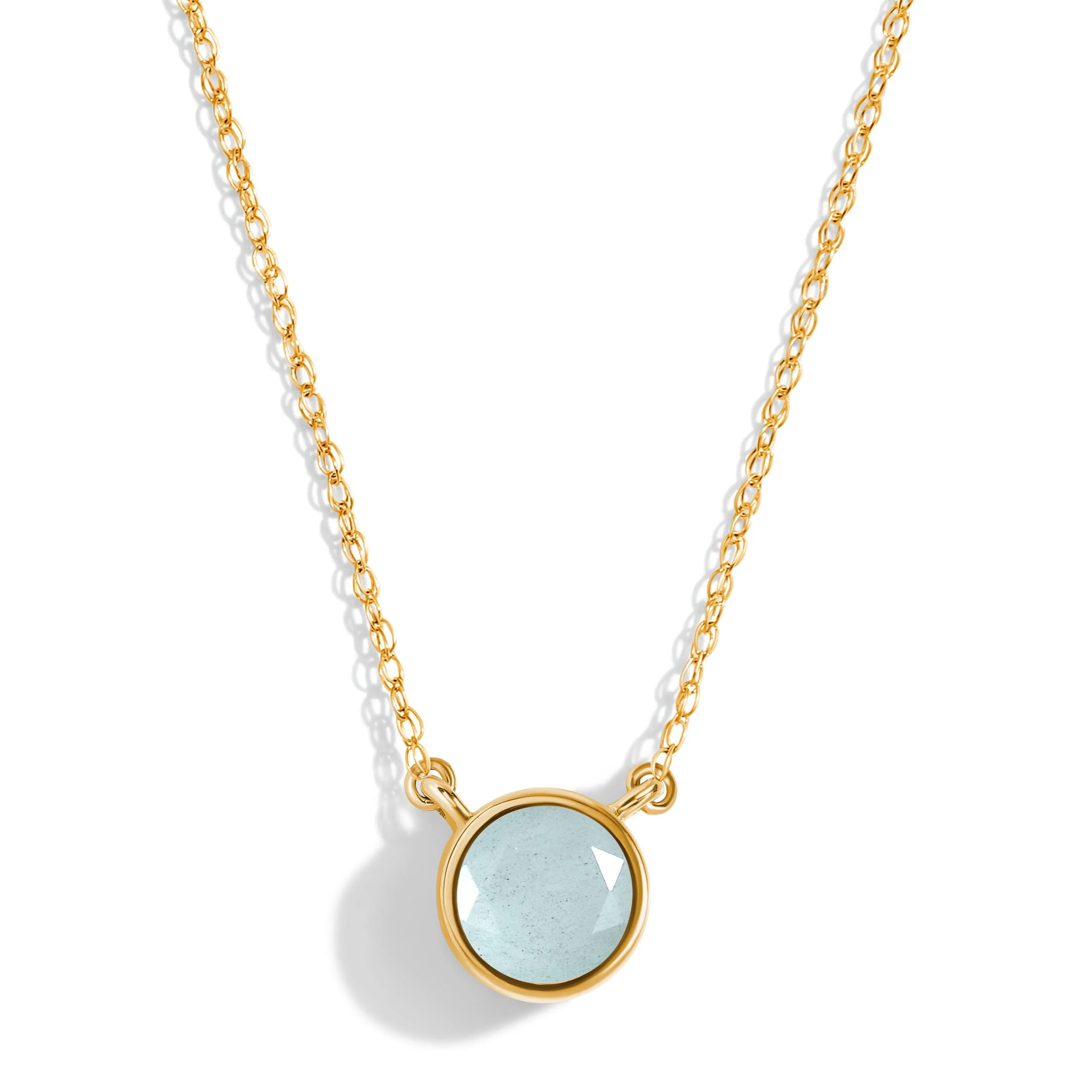 Aquamarine Necklace - Solitaire - Image 3