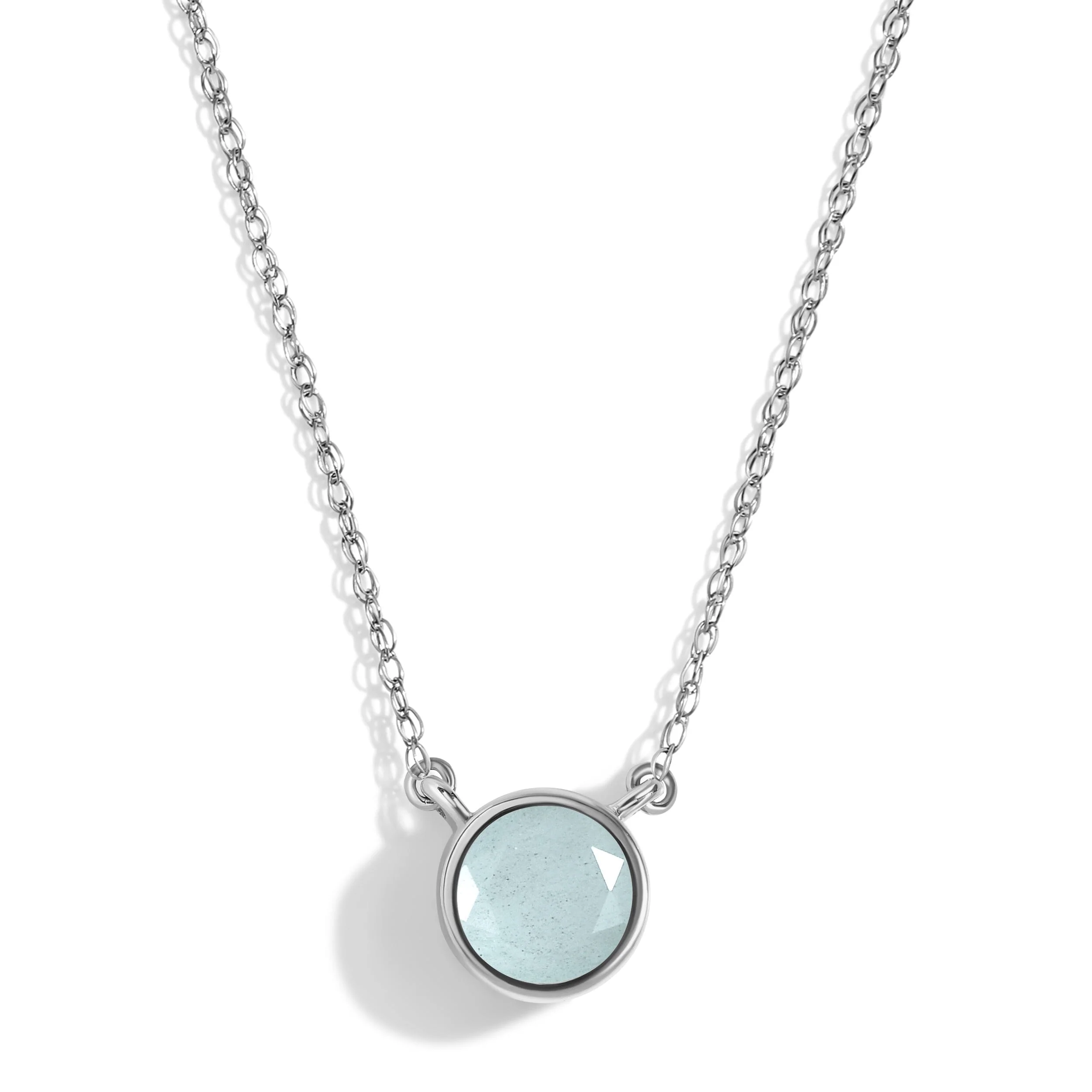 Aquamarine Necklace - Solitaire - Image 5