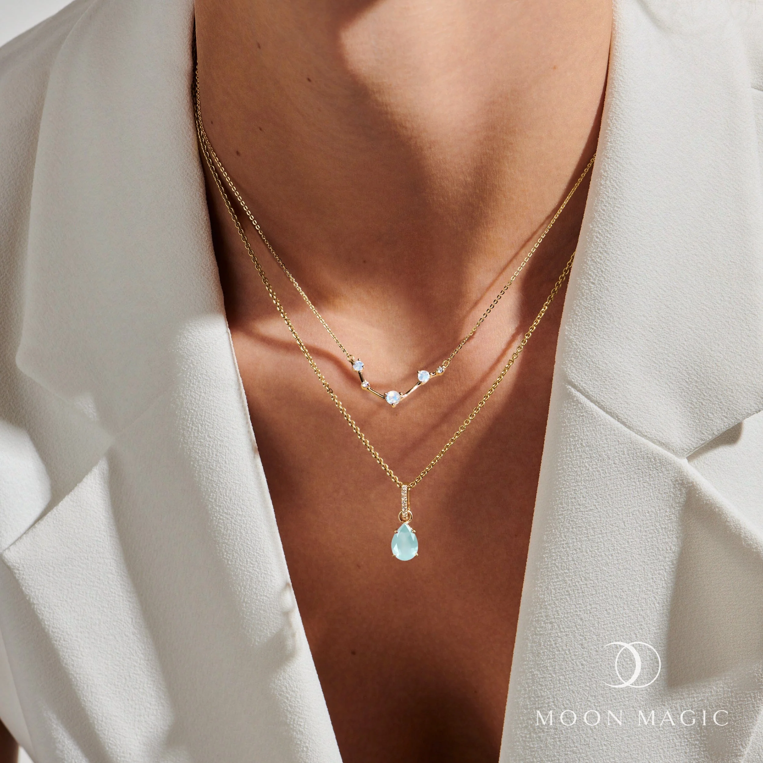 Aries Zodiac & March Birthstone Necklaces - Image 19