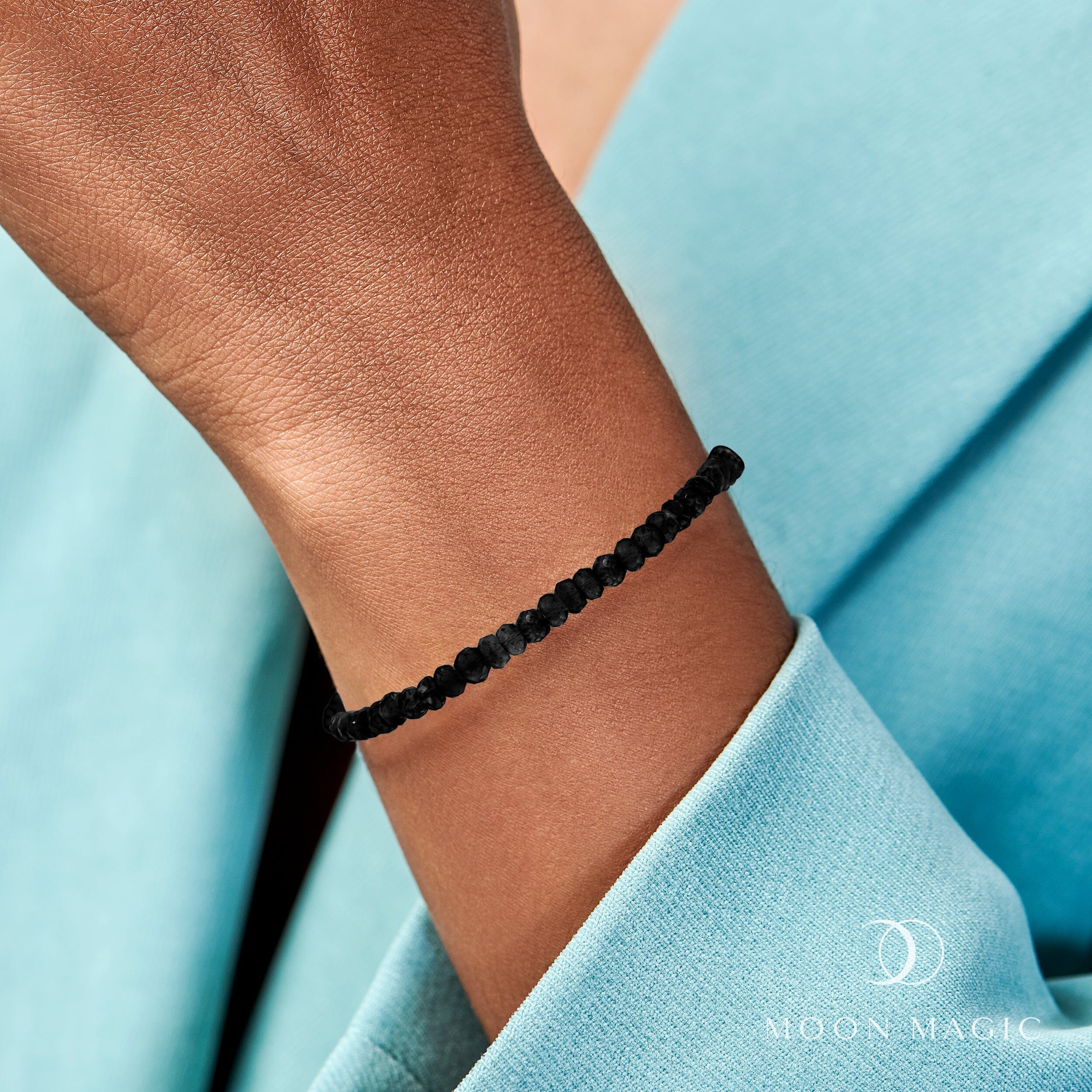Beads Bracelet - Black Obsidian - Image 6