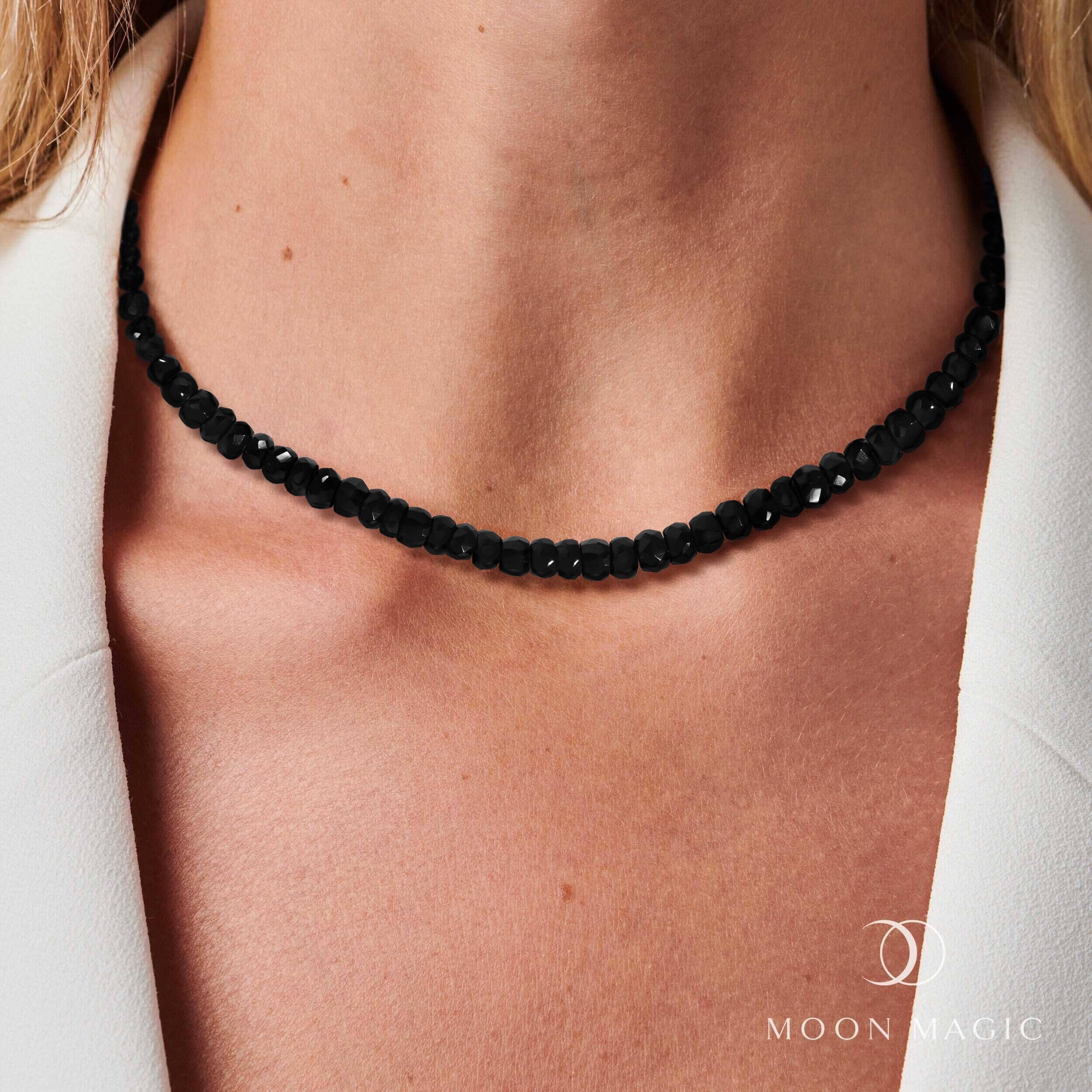 Beads Necklace - Black Obsidian - Image 2