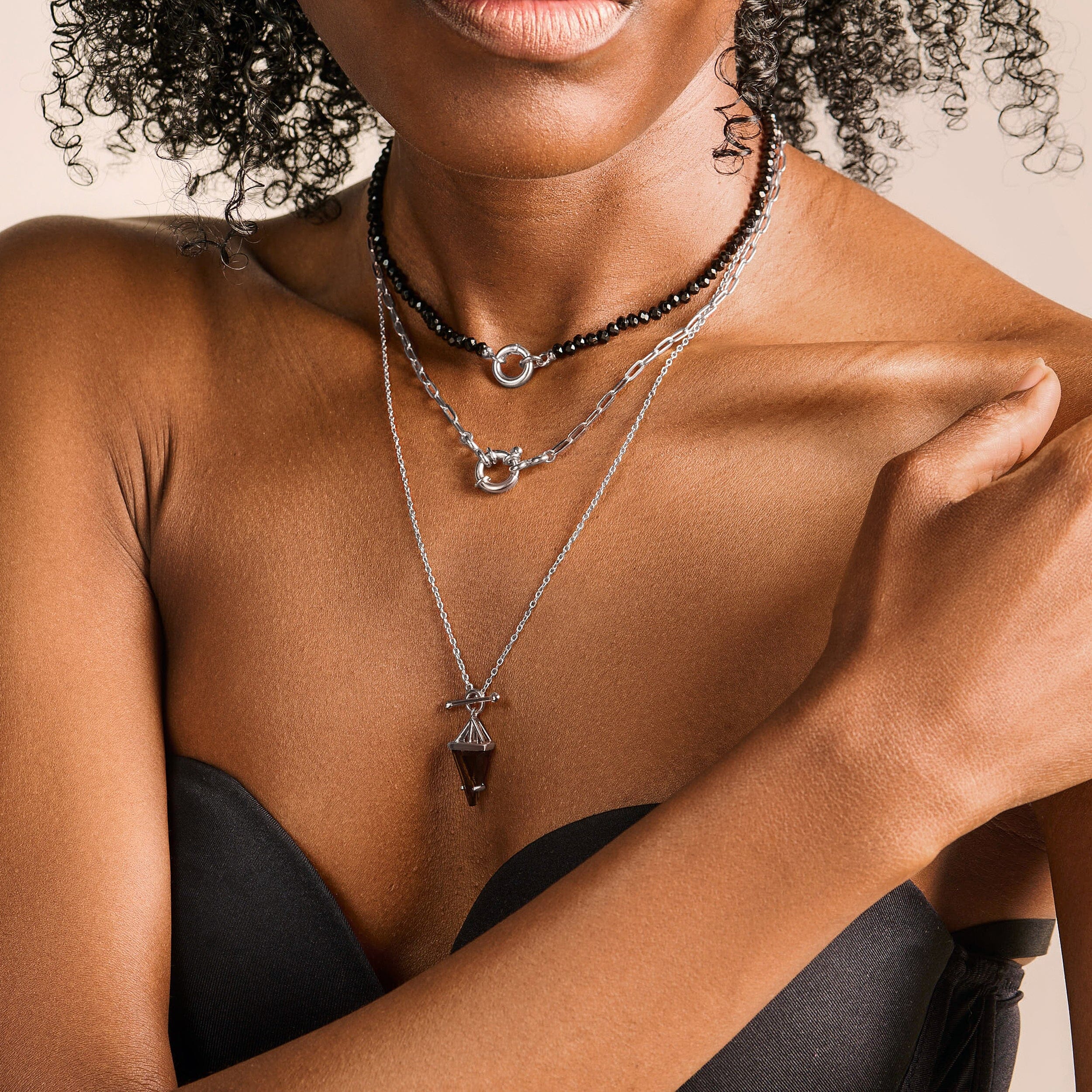 Black Obsidian Beads Necklace - Soul Anchor - Image 8