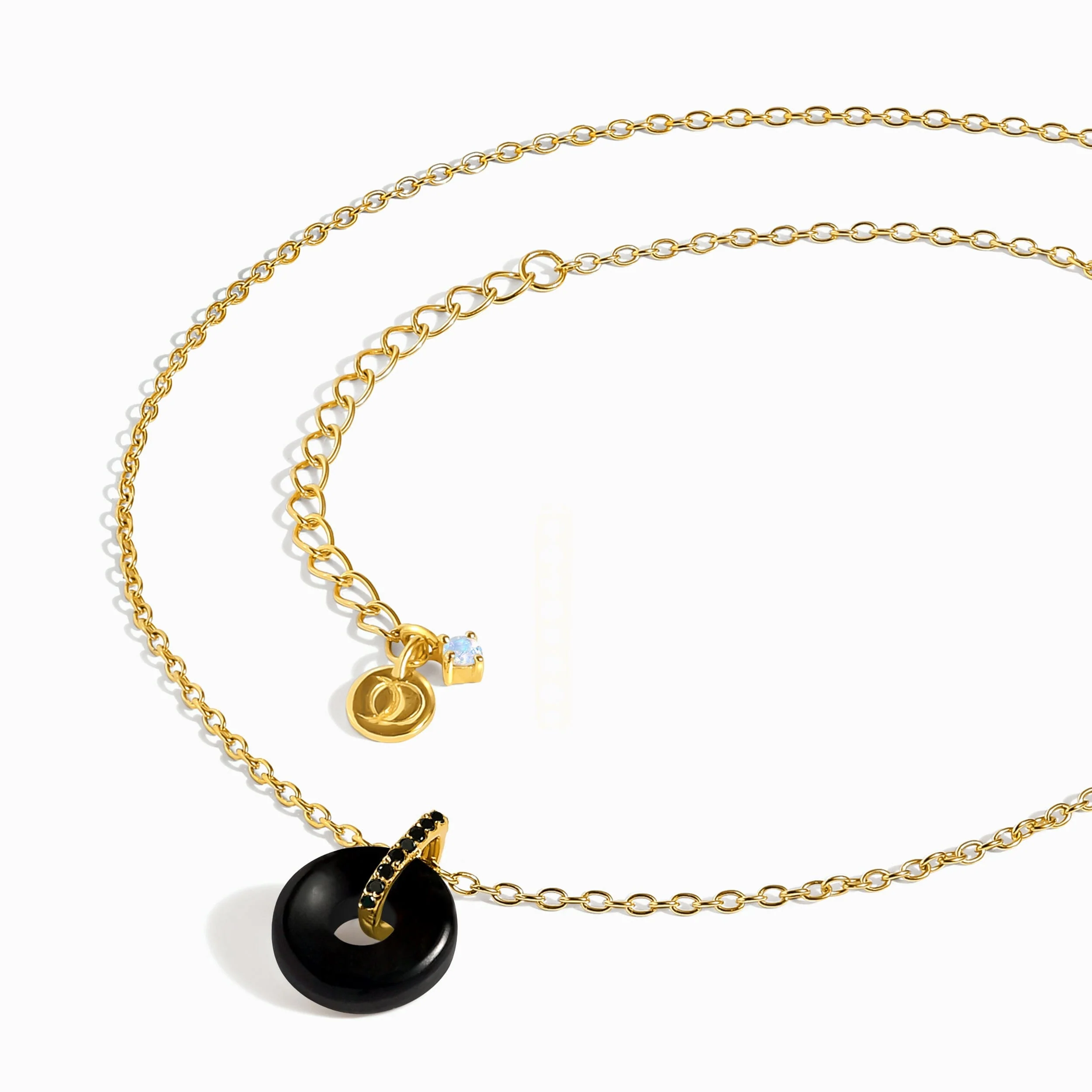 Black Obsidian Black Spinel Necklace - Liora - Image 11