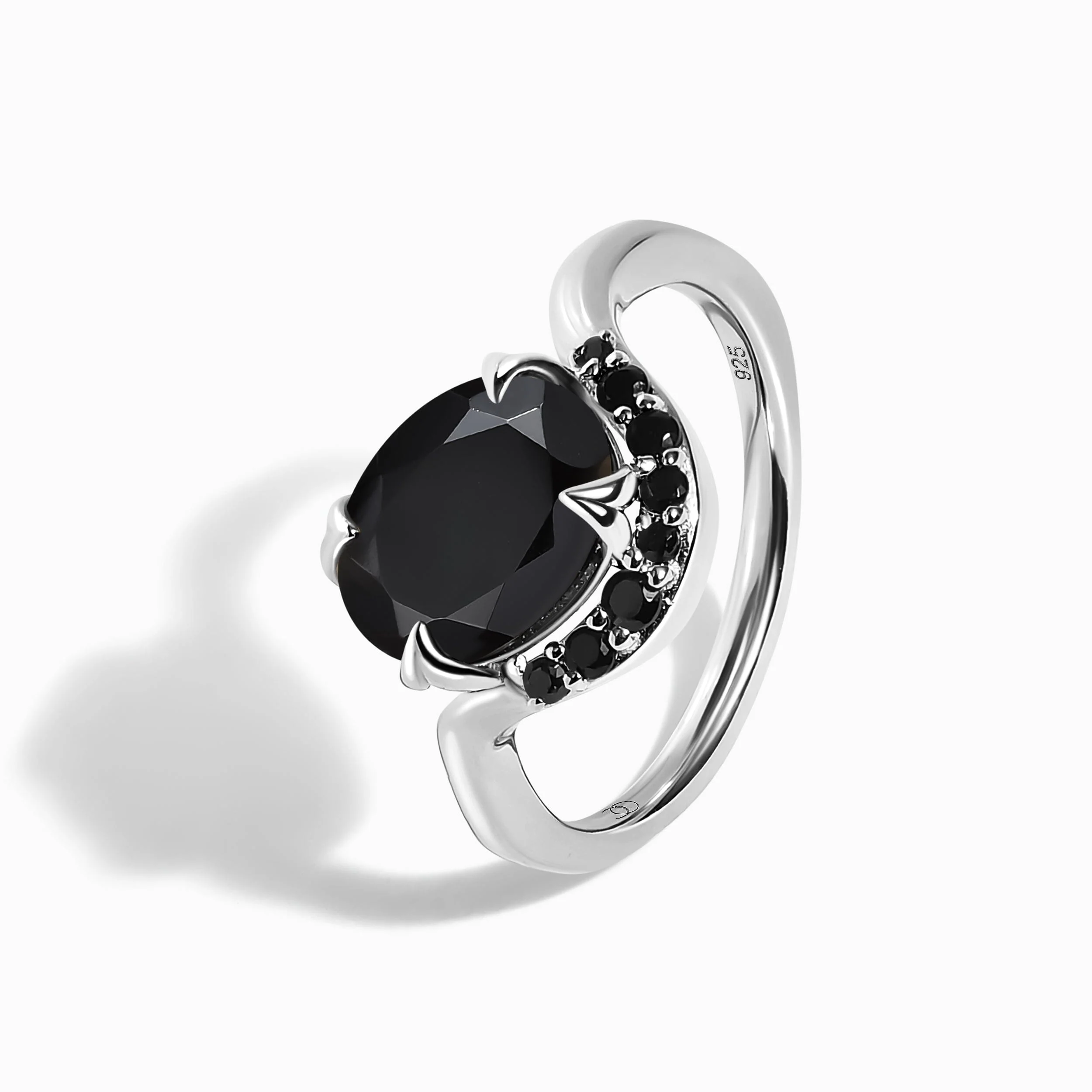 Black Obsidian Black Spinel Ring - Arc of Promise - Image 14