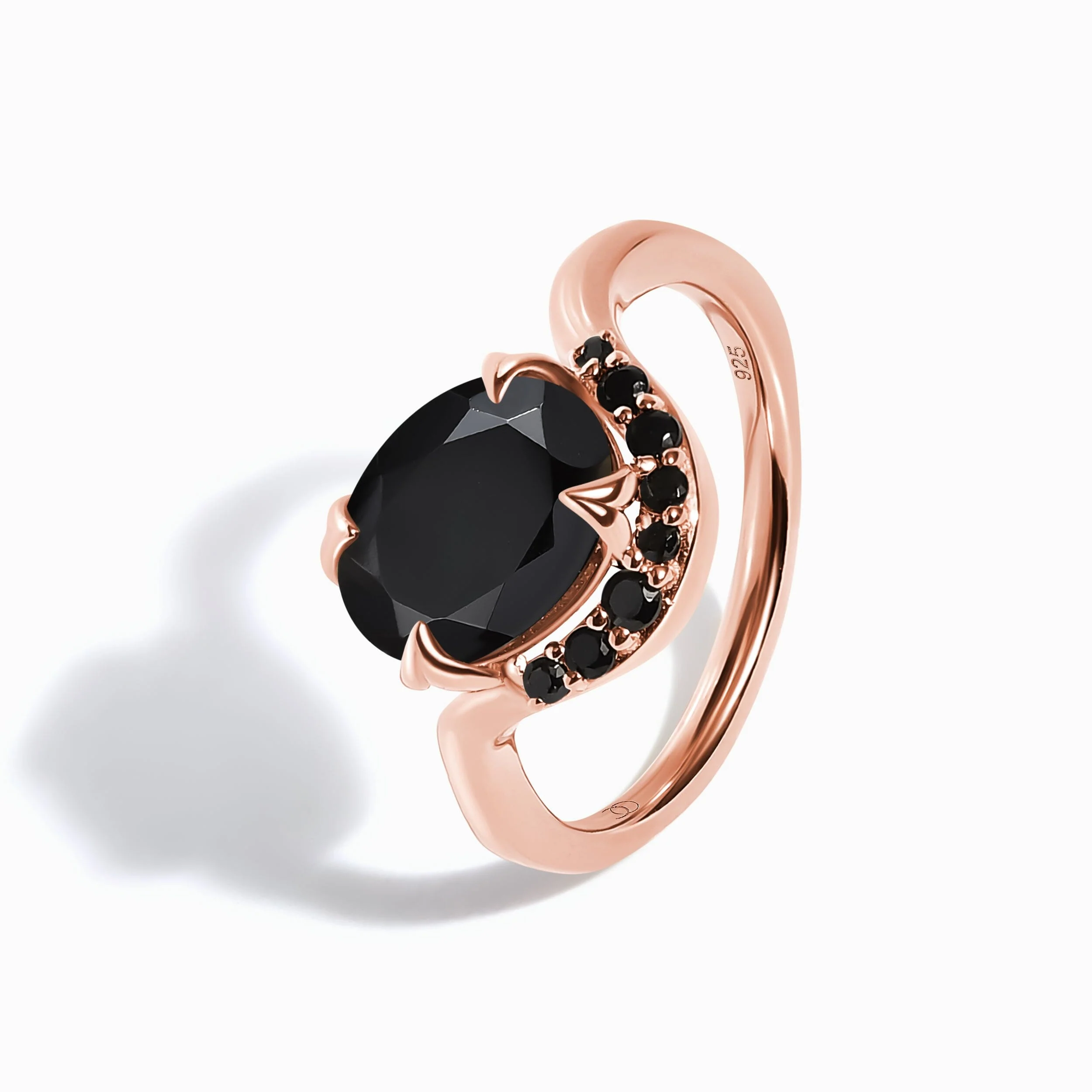 Black Obsidian Black Spinel Ring - Arc of Promise - Image 15