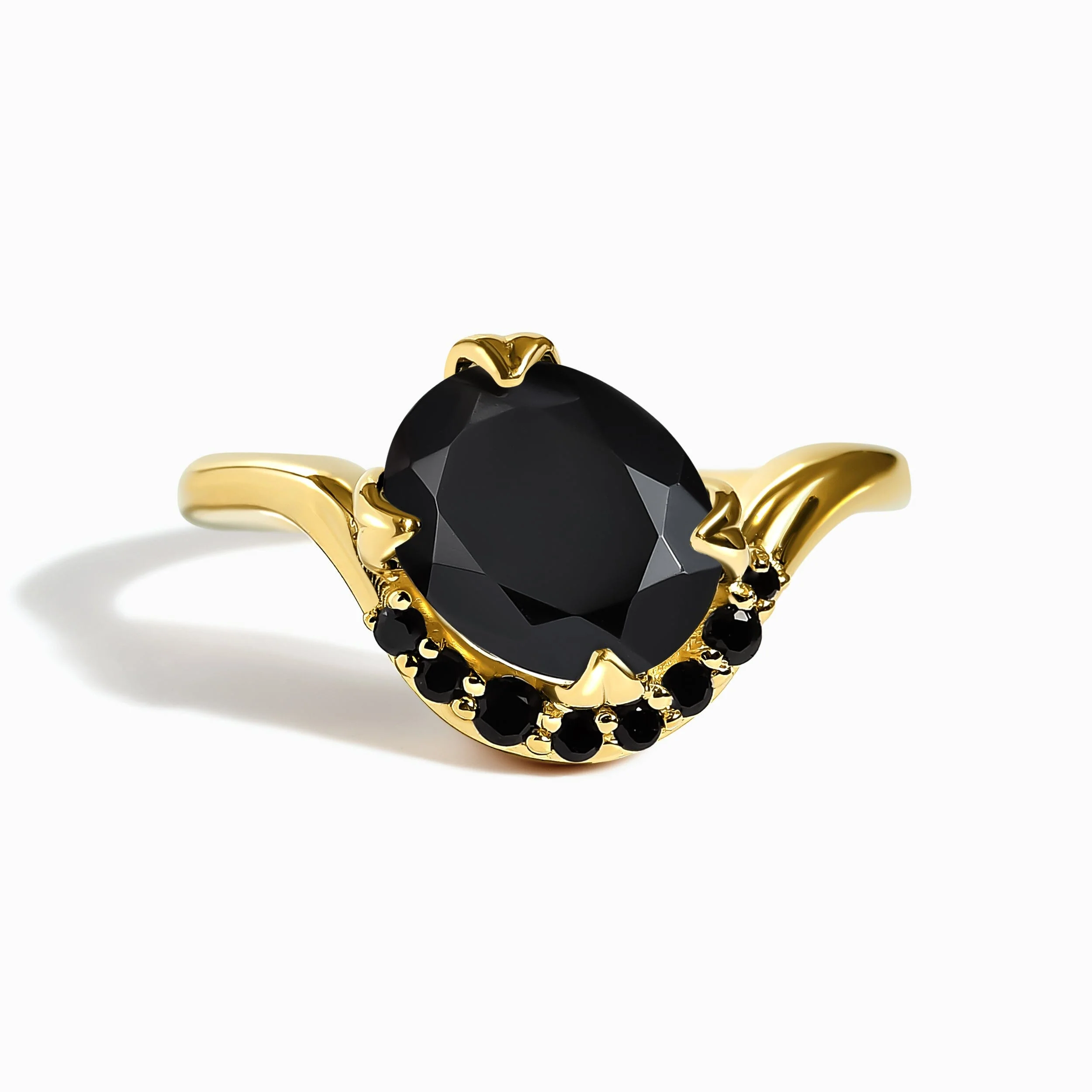 Black Obsidian Black Spinel Ring - Arc of Promise - Image 3