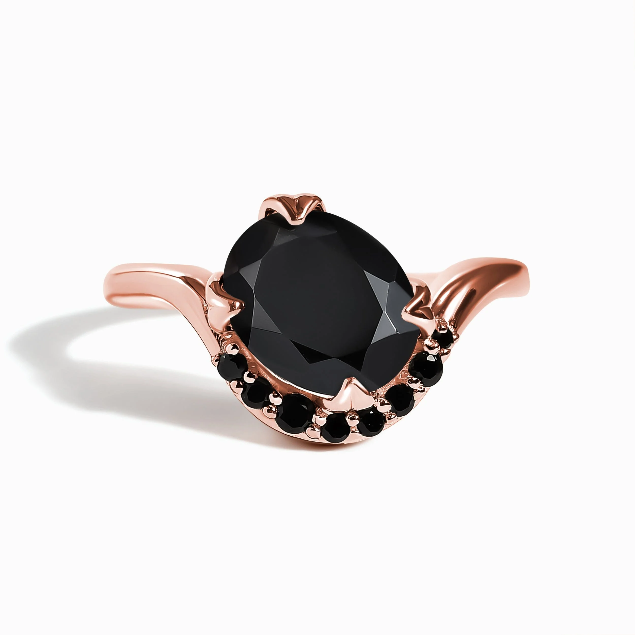 Black Obsidian Black Spinel Ring - Arc of Promise - Image 5