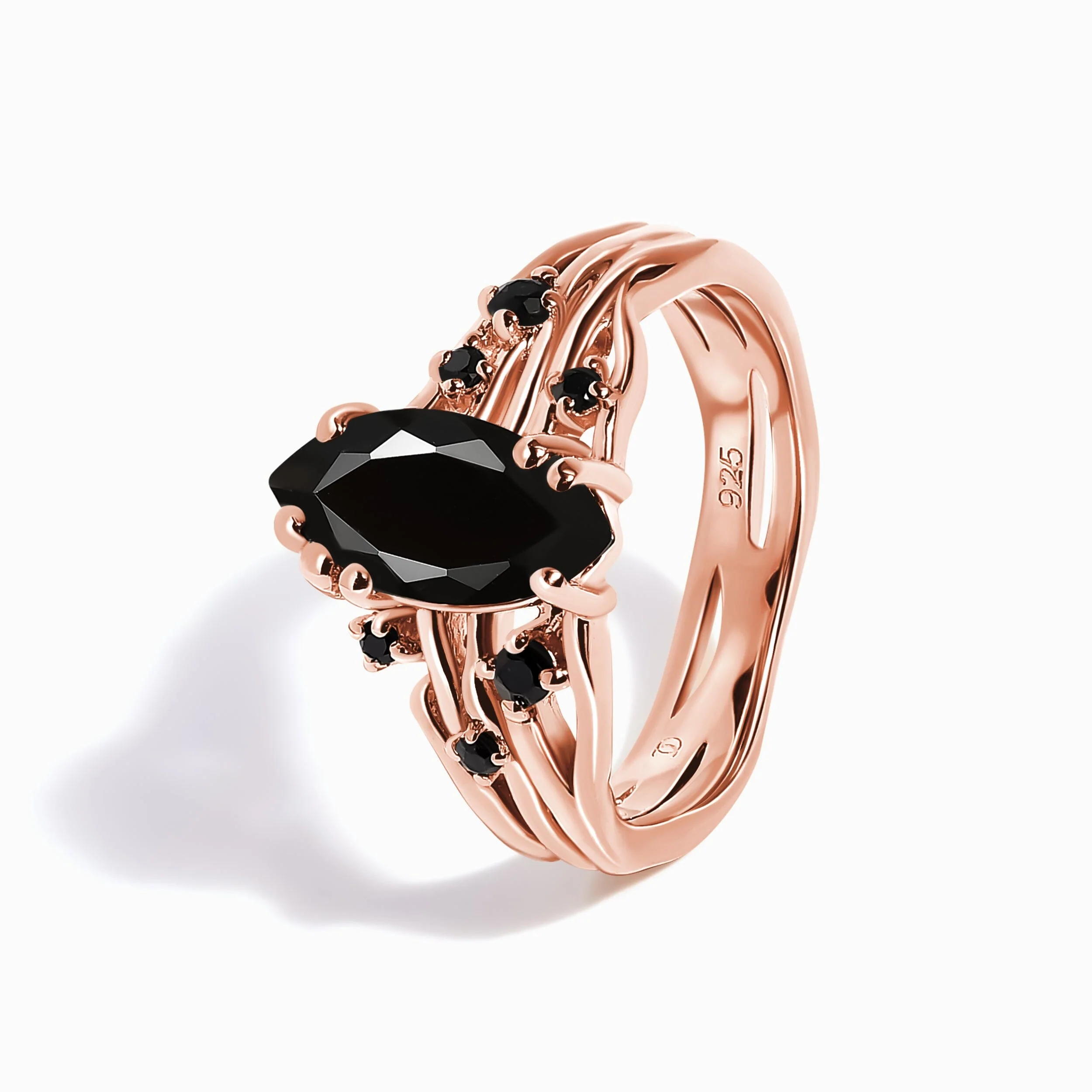 Black Obsidian Black Spinel Ring - Radiance - Image 20