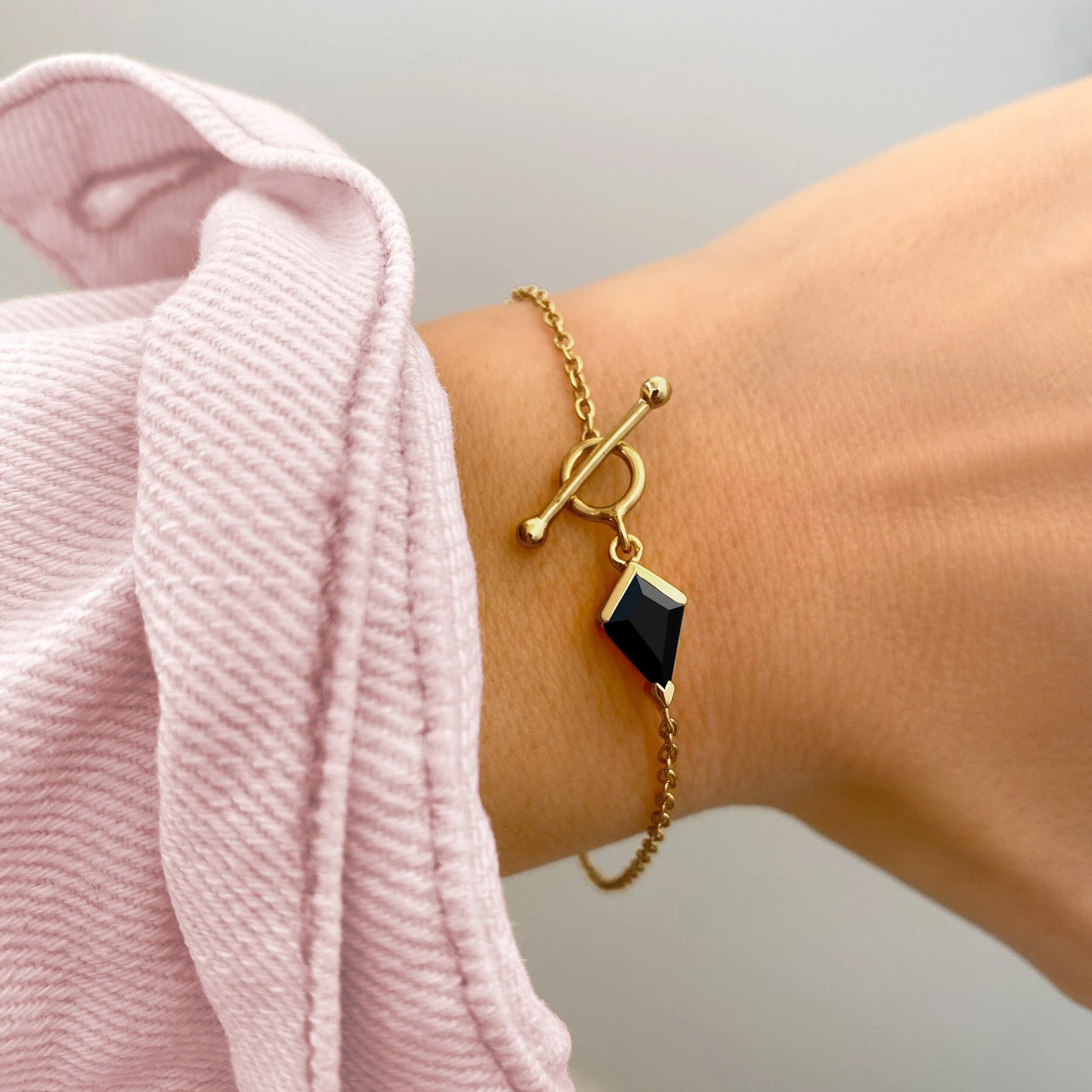 Black Obsidian Bracelet - Heroine T-Lock - Image 6