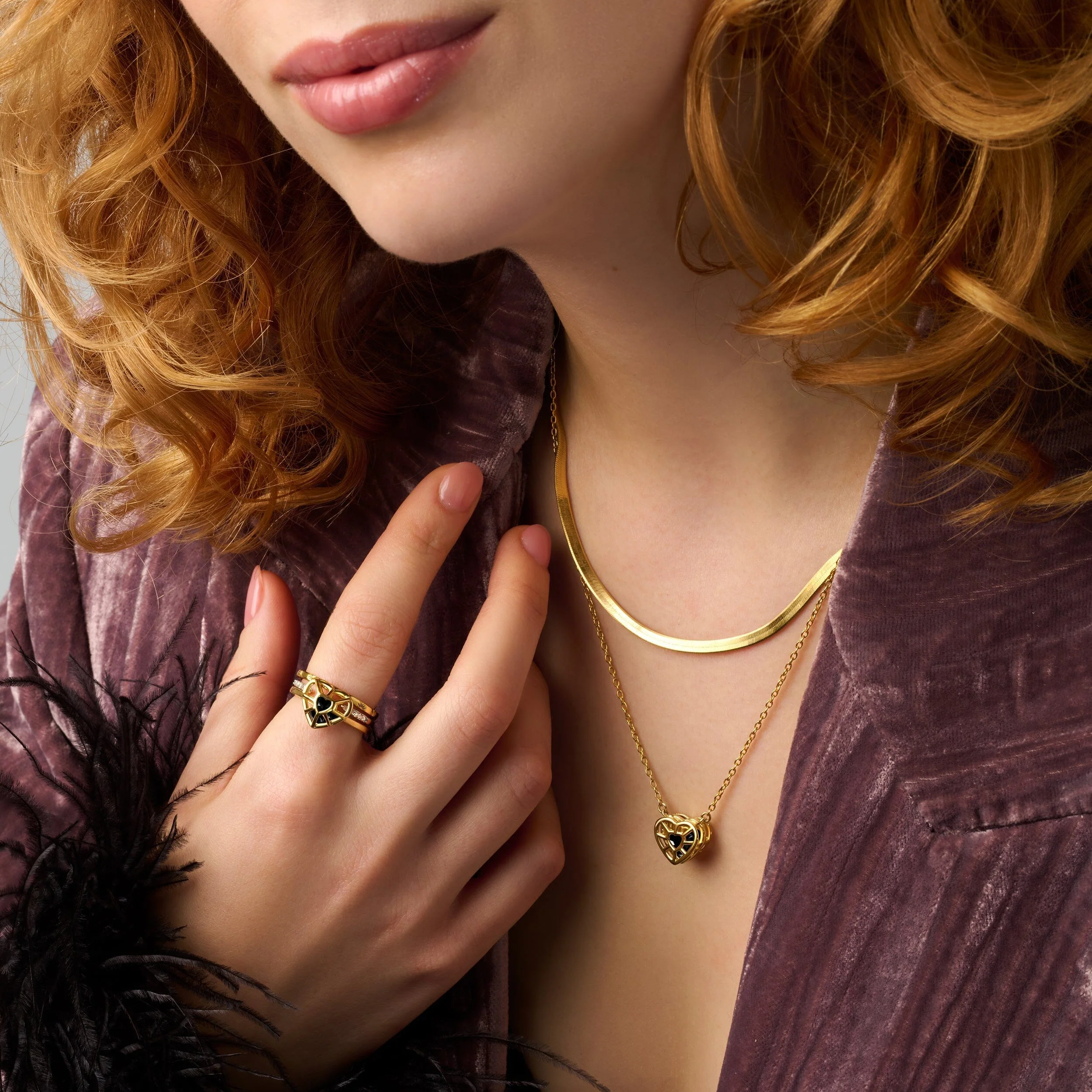 Black Obsidian Fidget Necklace - Heart in Motion - Image 14