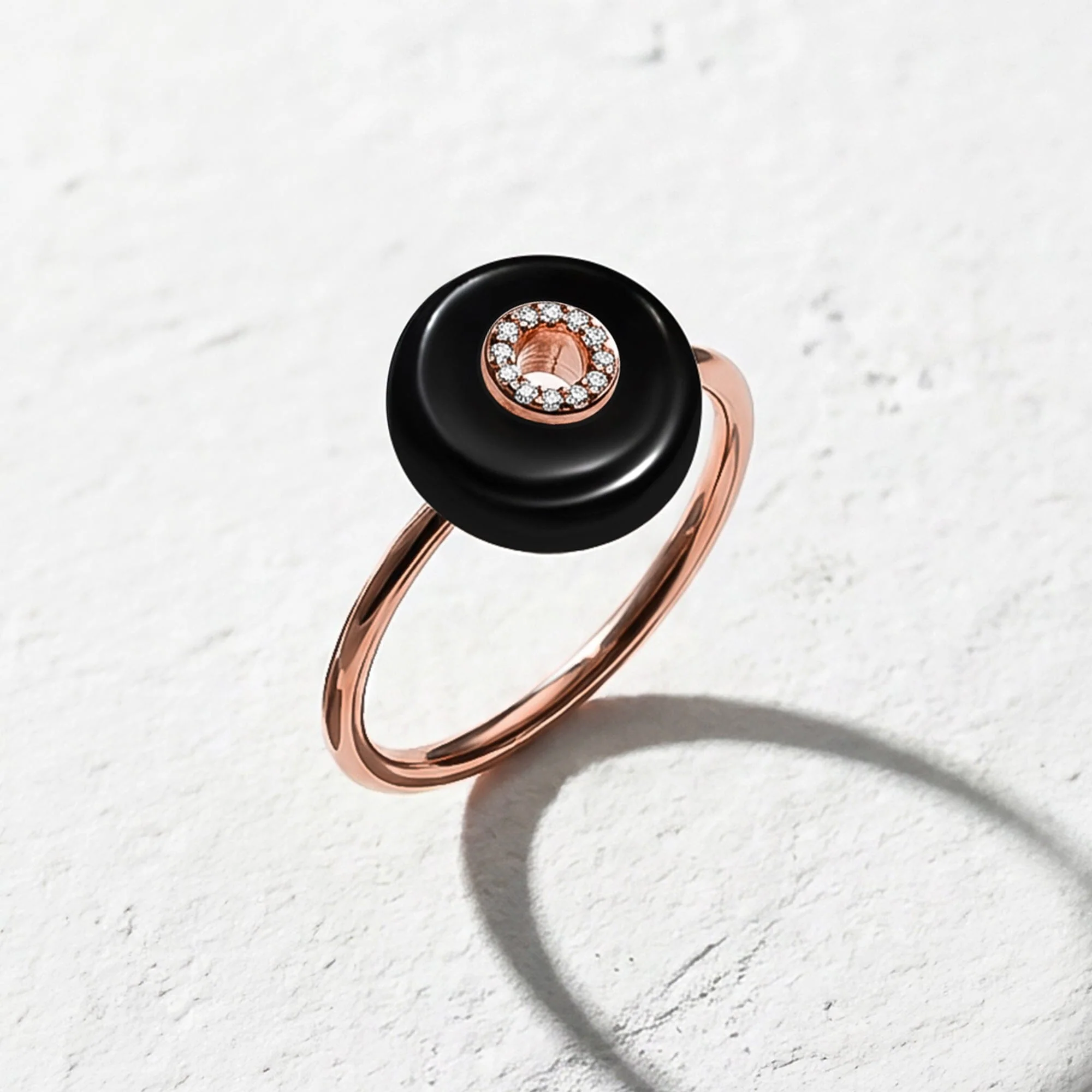 Black Obsidian Fidget Ring - Liora - Image 20