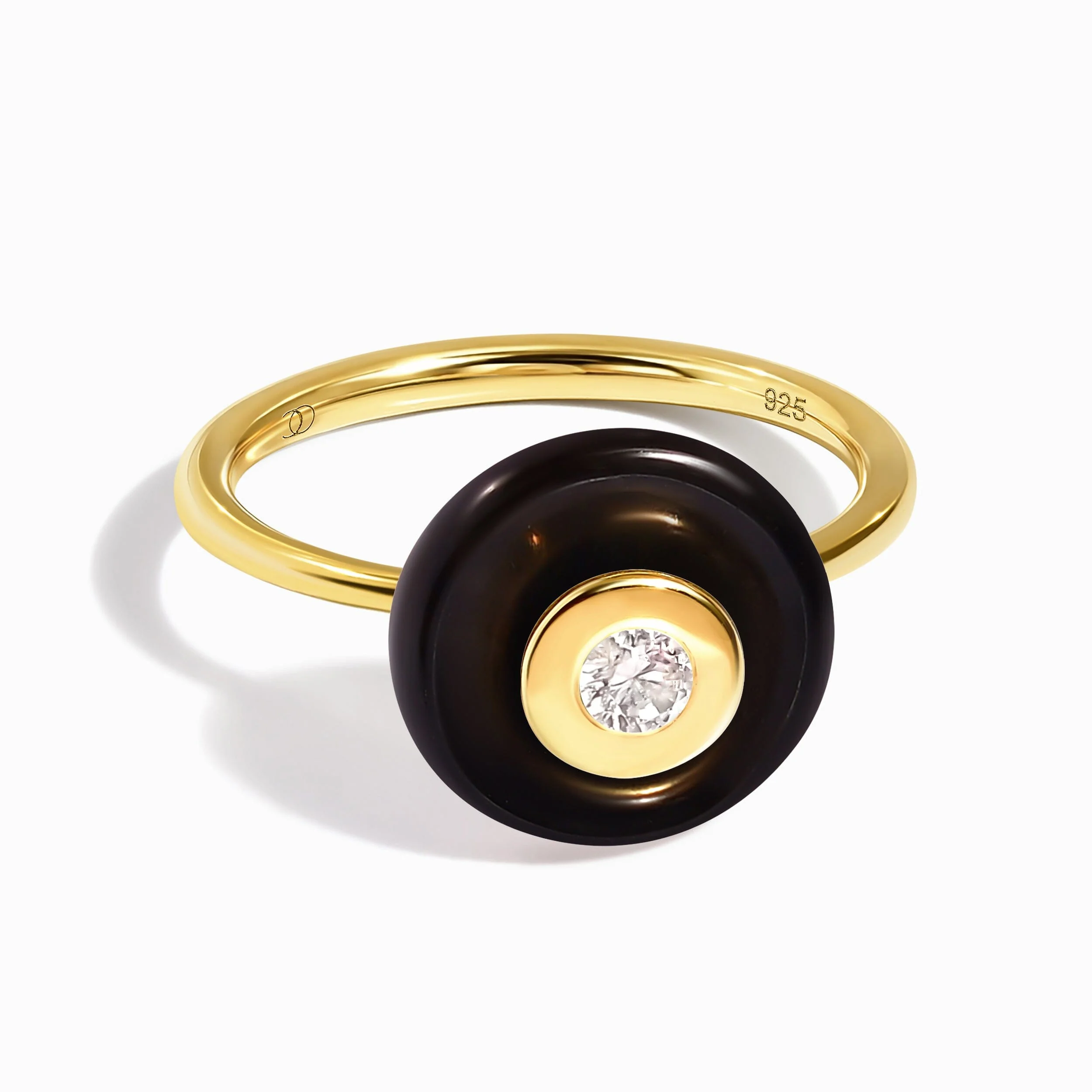 Black Obsidian Fidget Ring - Ora - Image 14