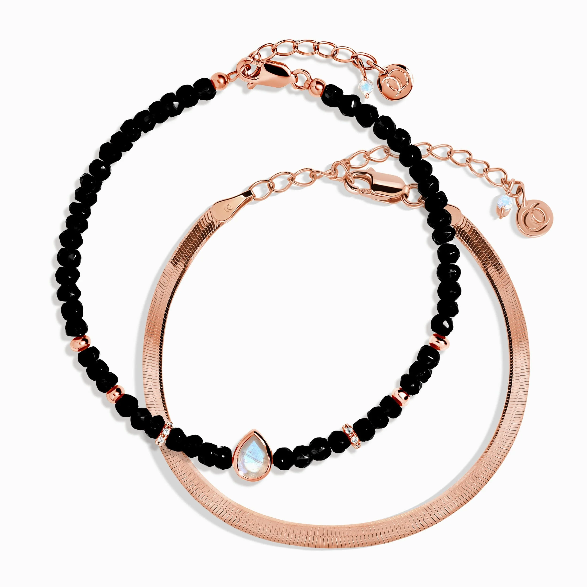 Black Obsidian Free Spirit Bracelet Stack - Image 3
