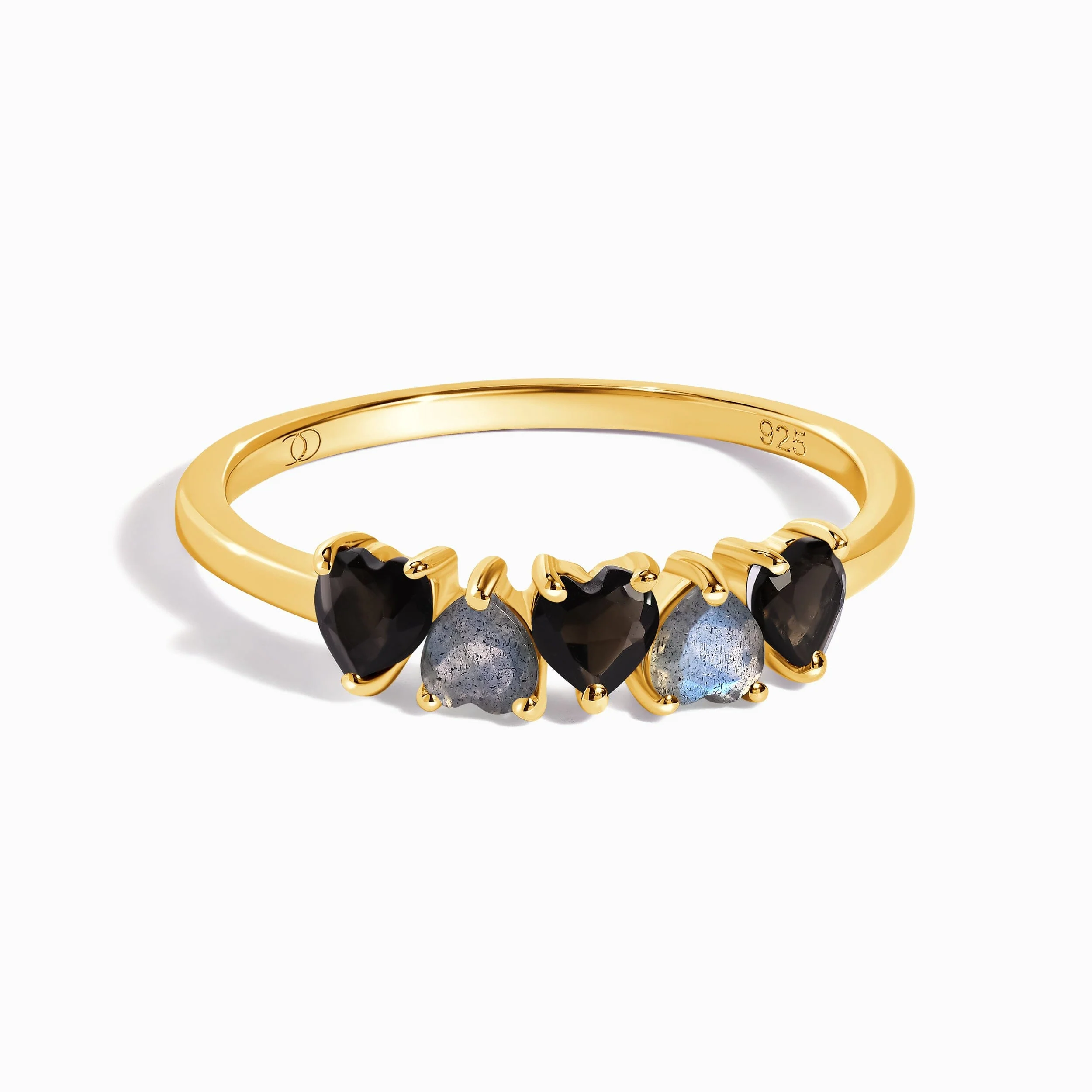 Black Obsidian Labradorite Ring - Crush On You - Image 5