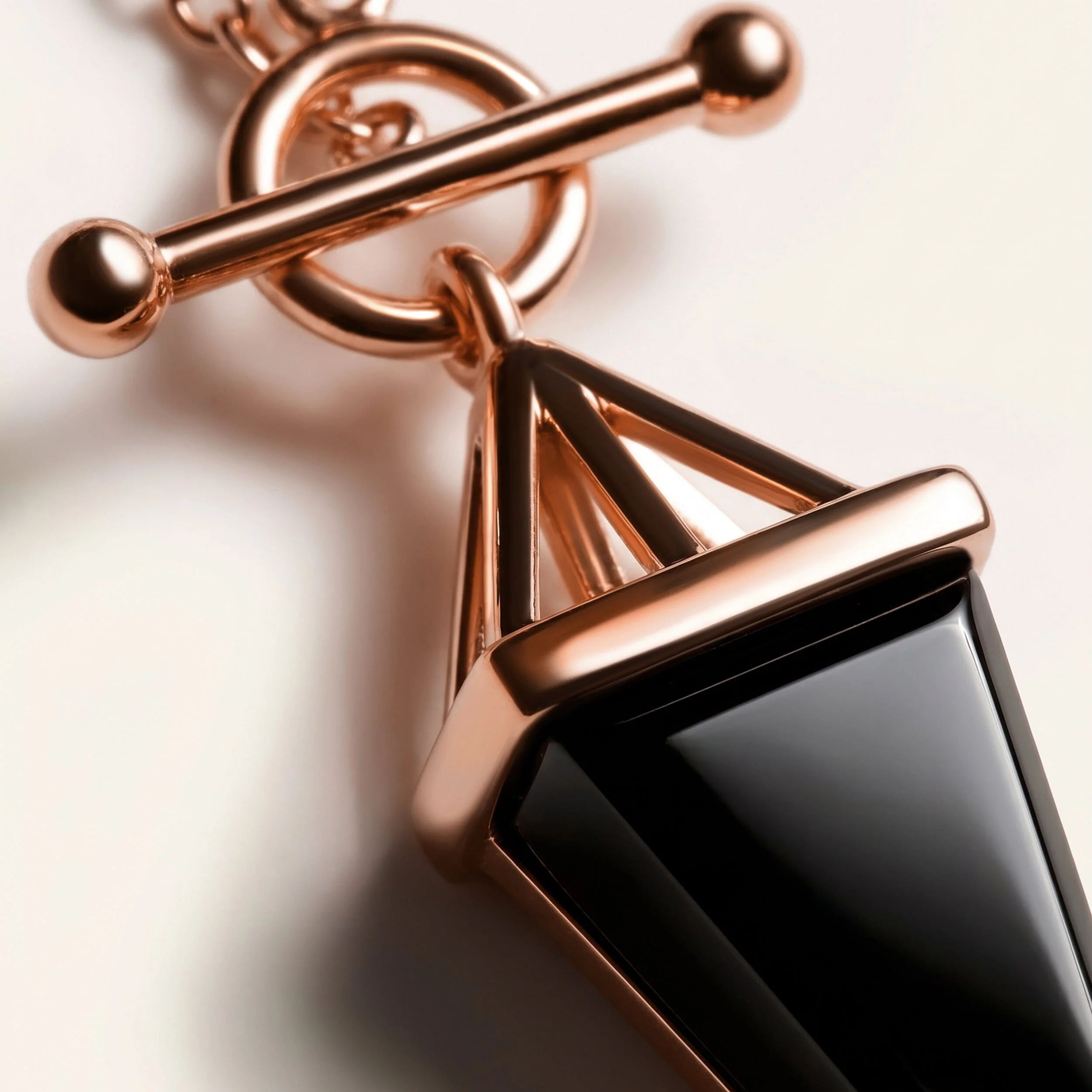 Black Obsidian Necklace - Heroine T-Lock - Image 13
