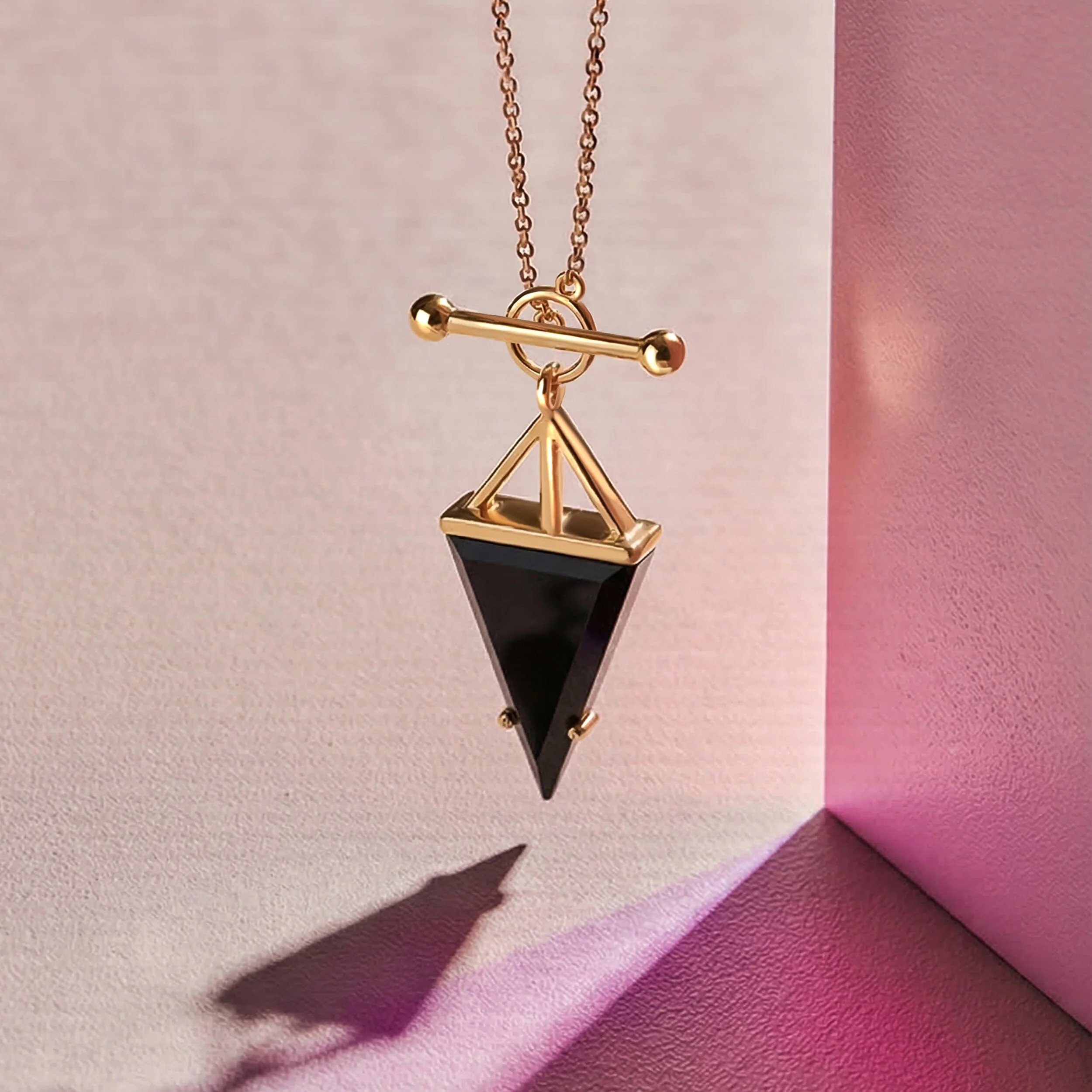 Black Obsidian Necklace - Heroine T-Lock - Image 23