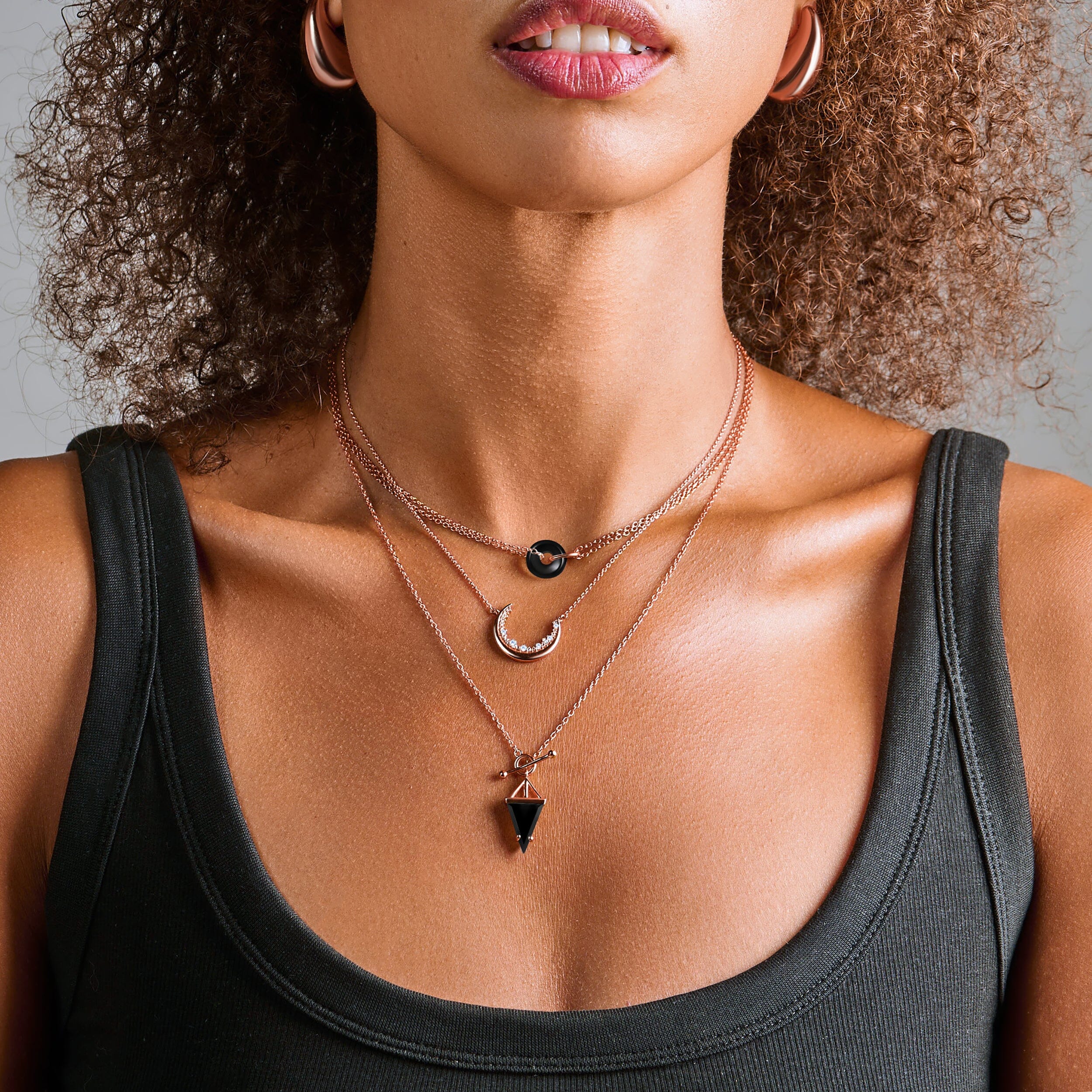 Black Obsidian Necklace - Heroine T-Lock - Image 31