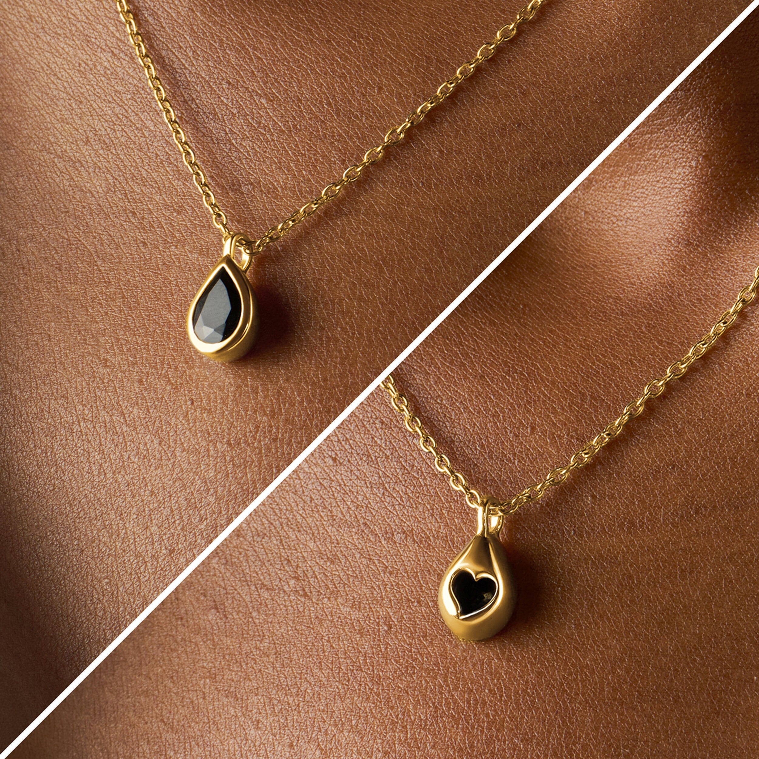 Black Obsidian Necklace - Hidden Heart - Image 10