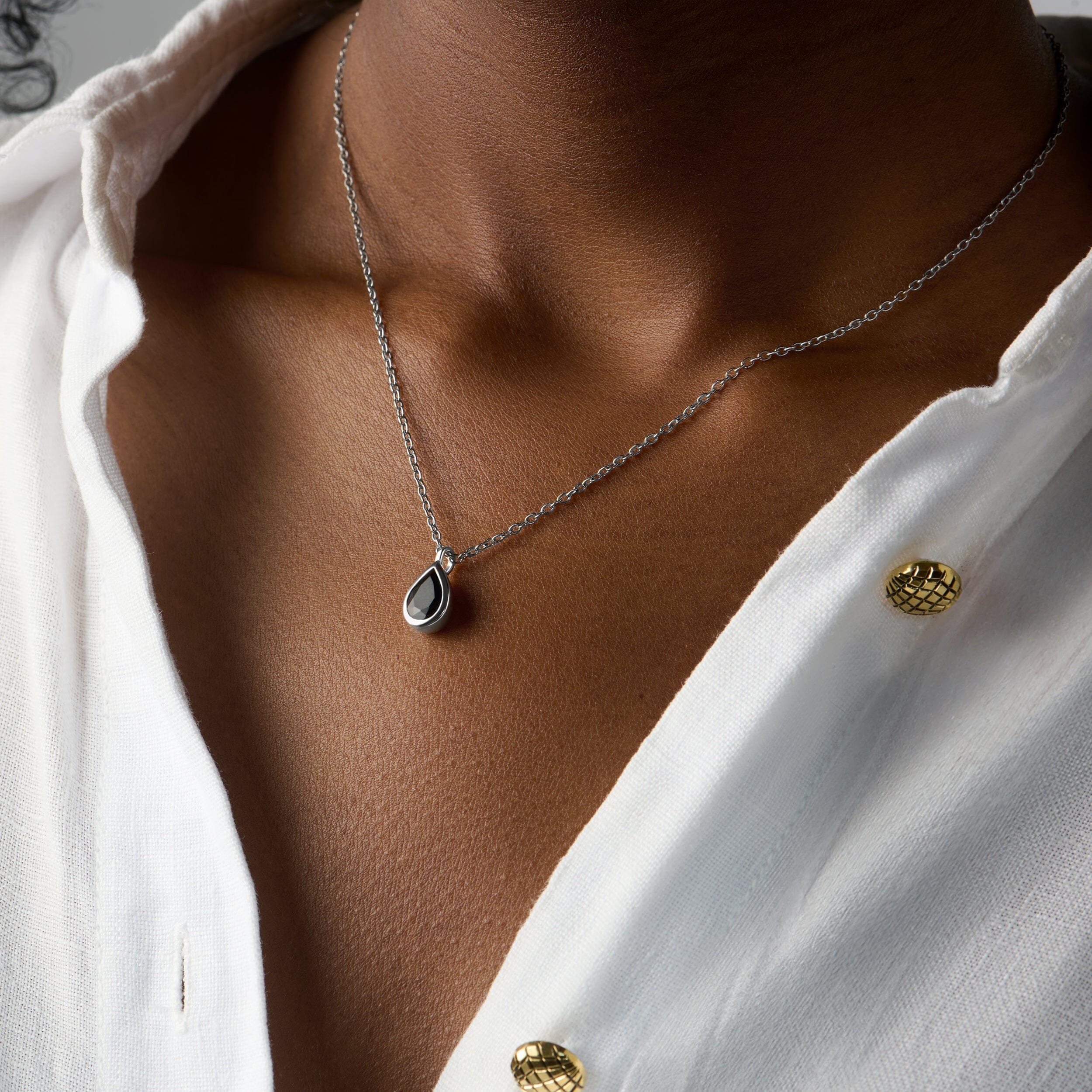 Black Obsidian Necklace - Hidden Heart - Image 12