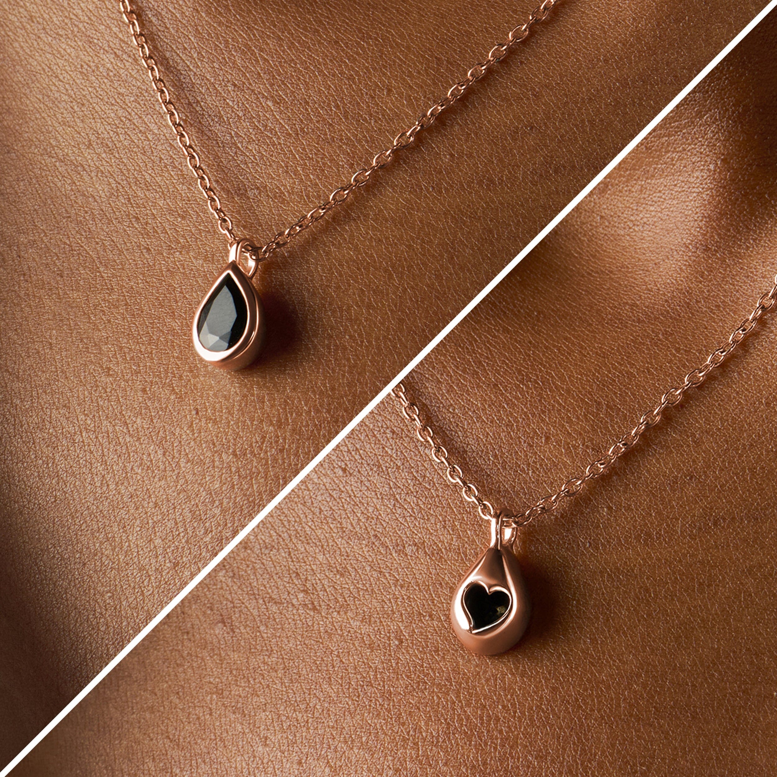 Black Obsidian Necklace - Hidden Heart - Image 9