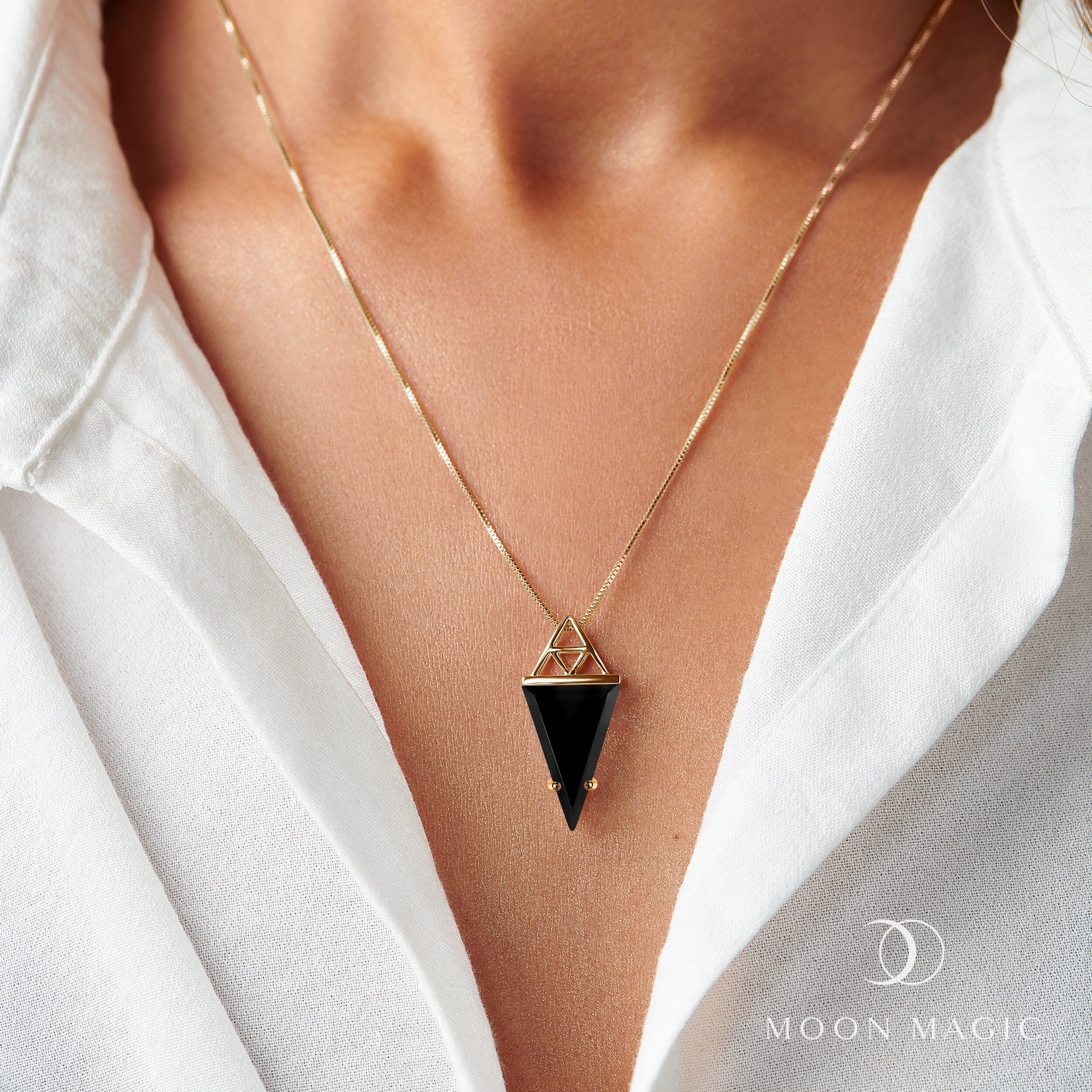 Black Obsidian Necklace - Myth - Image 6