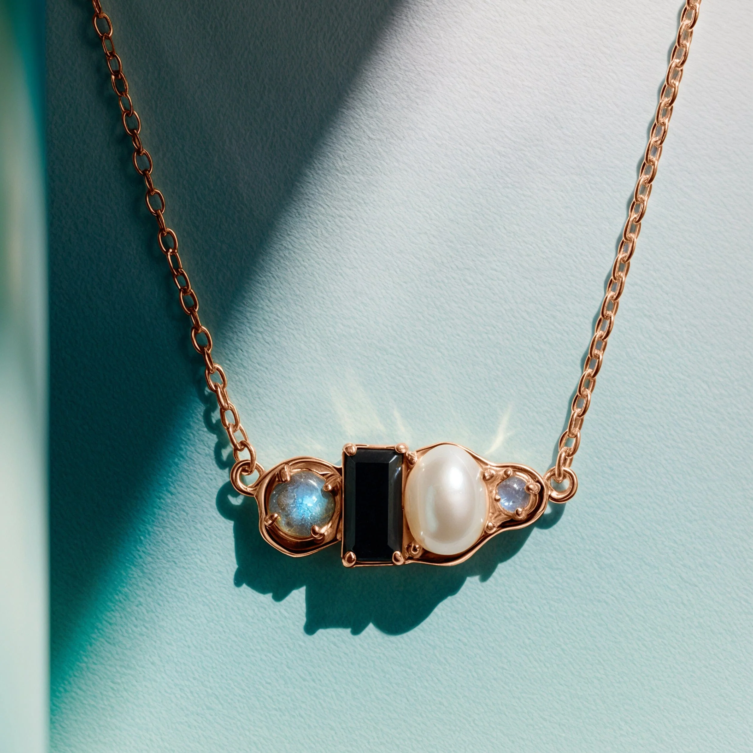 Black Obsidian Pearl Necklace - Treasure - Image 16