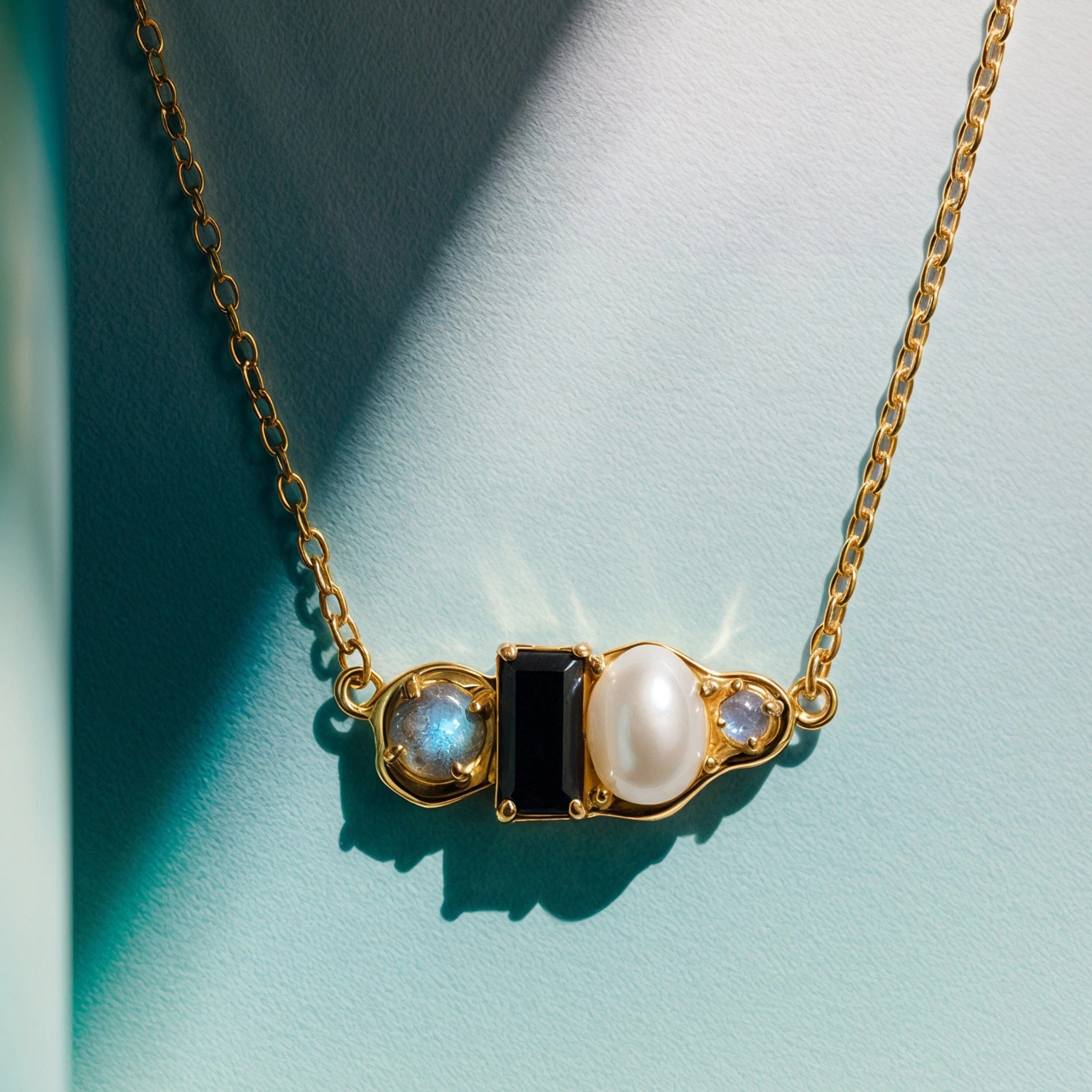 Black Obsidian Pearl Necklace - Treasure - Image 17