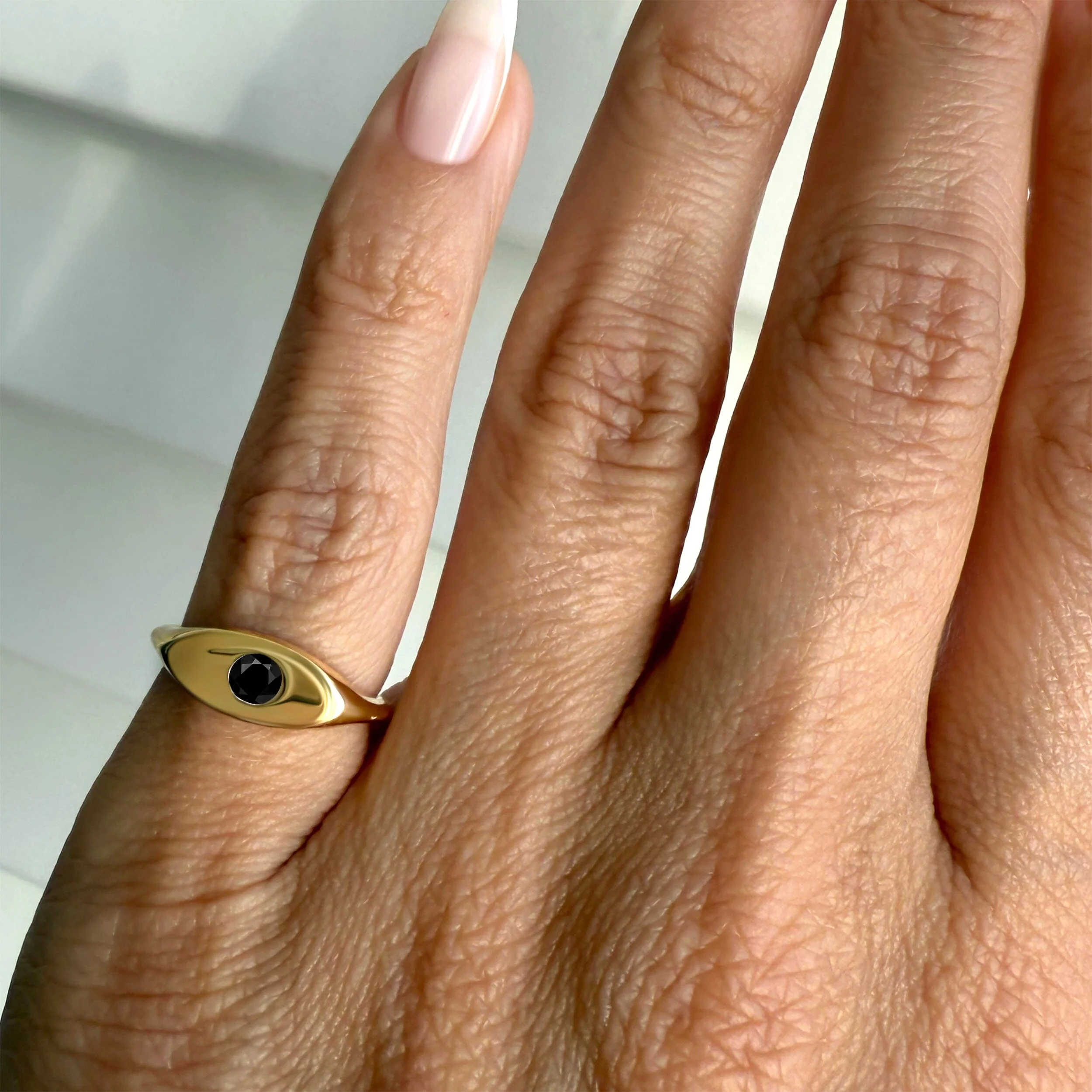 Black Obsidian Pinky Ring - Signet Noire - Image 6