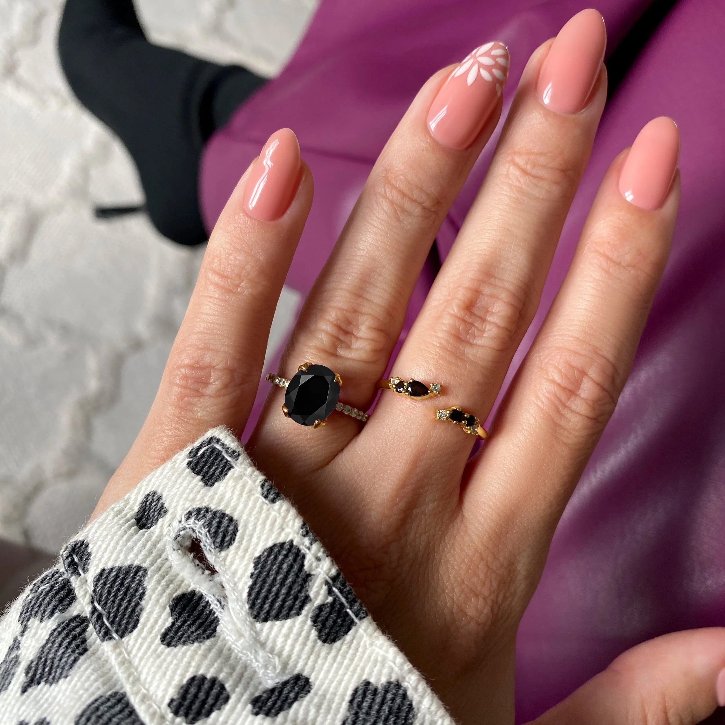 Black Obsidian Ring - Harlow - Image 16