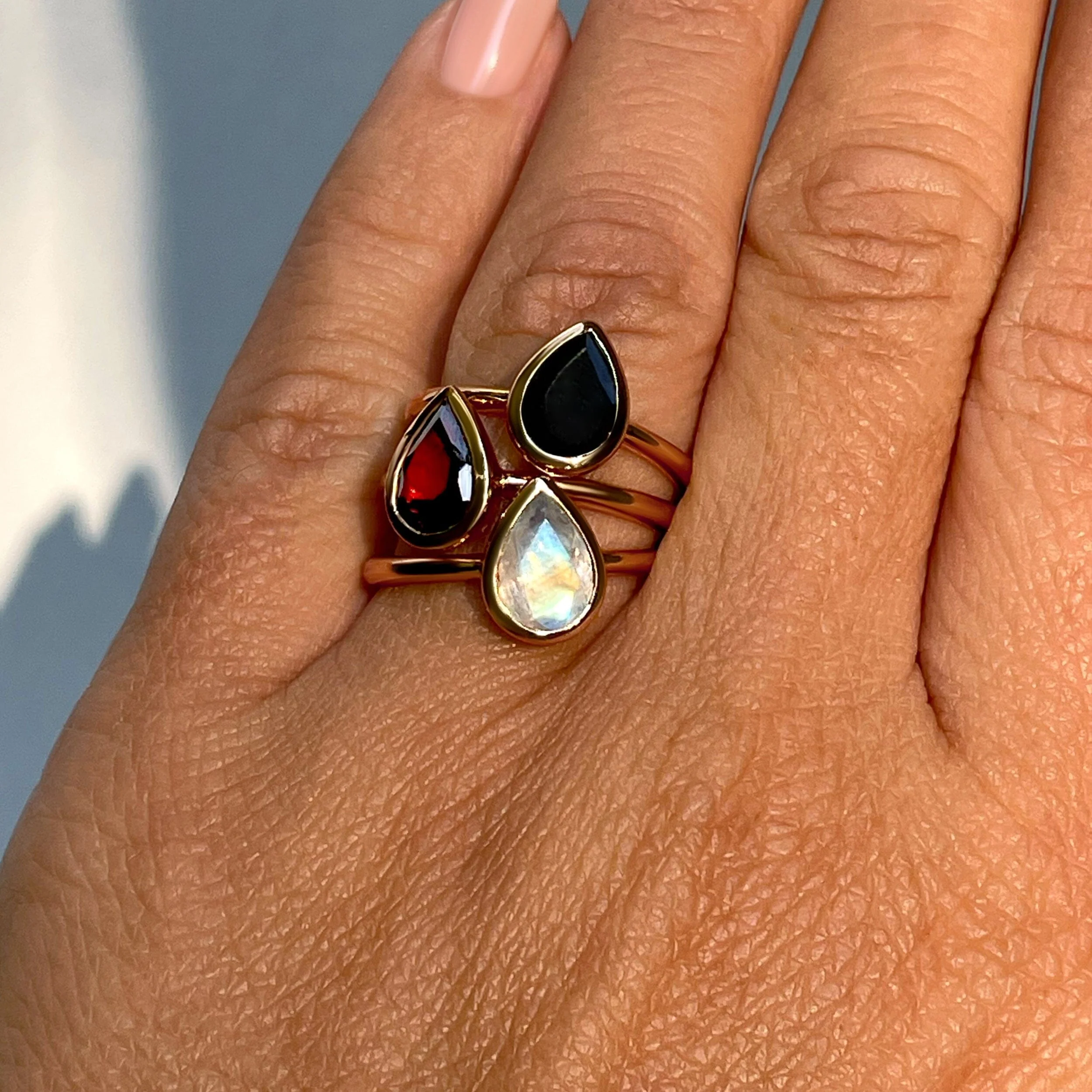 Black Obsidian Ring - Hidden Heart - Image 13